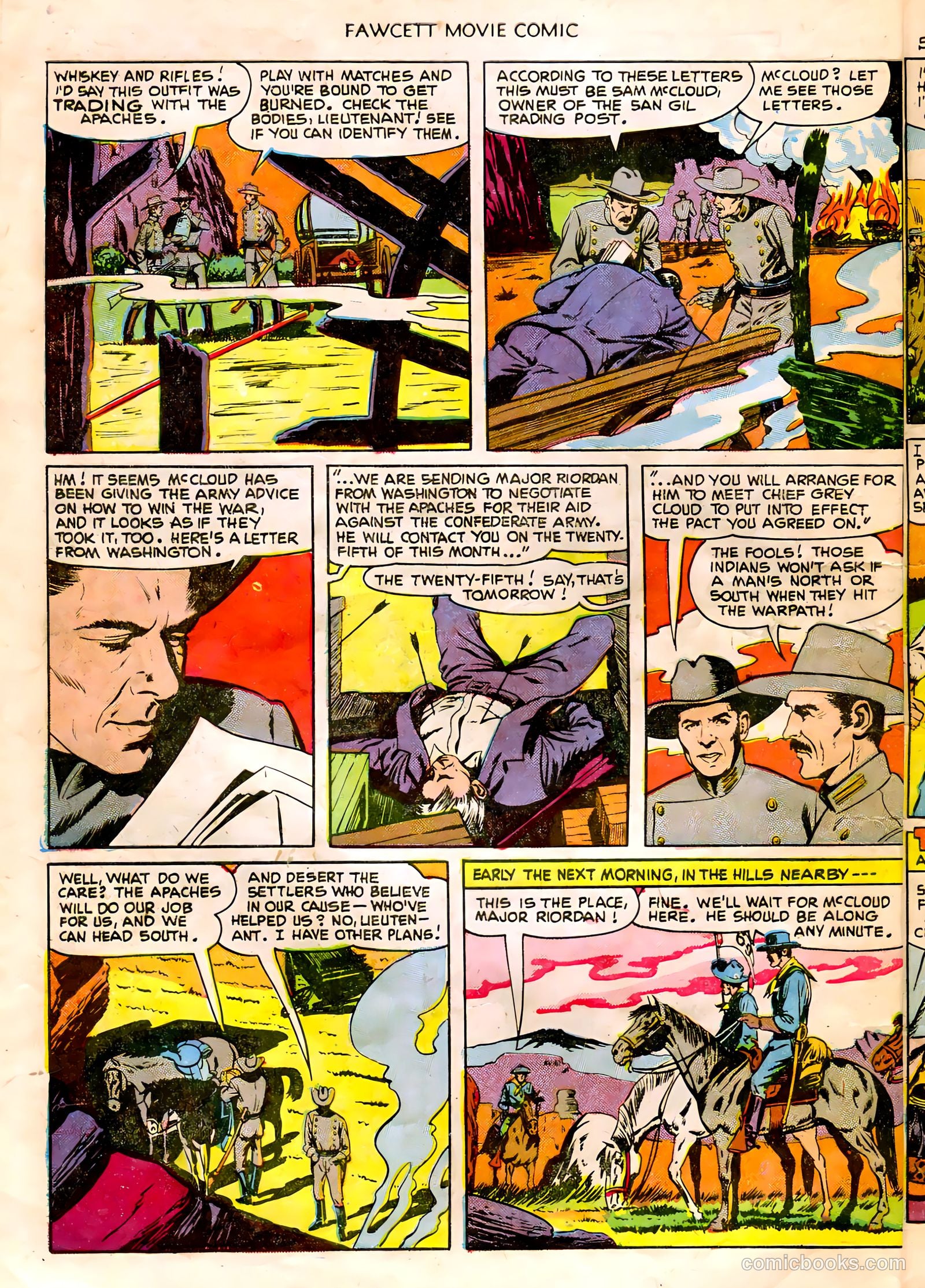Fawcett Movie Comic 14 - The Last Outpost #1 — page 10 of 32