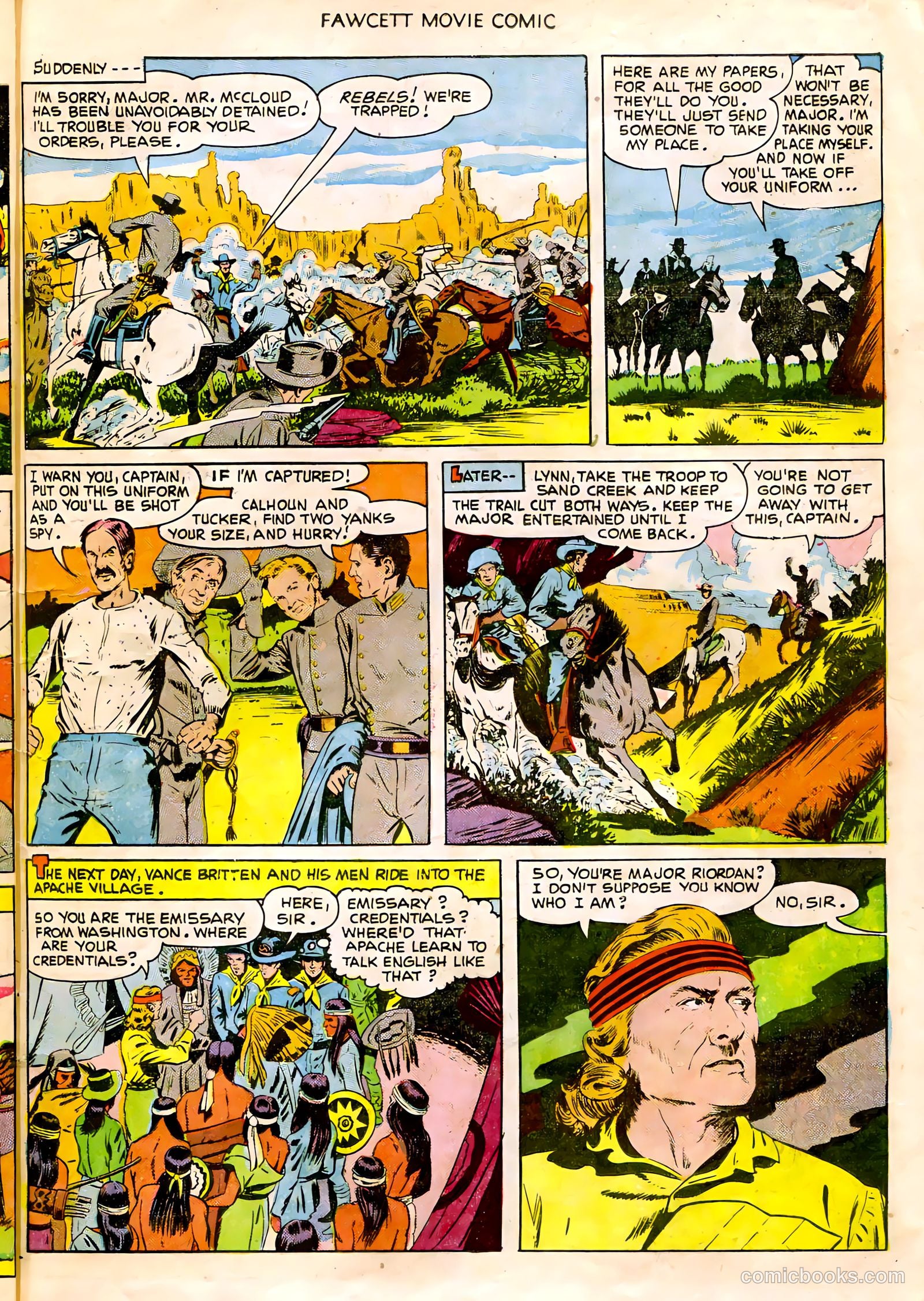 Fawcett Movie Comic 14 - The Last Outpost #1 — page 11 of 32