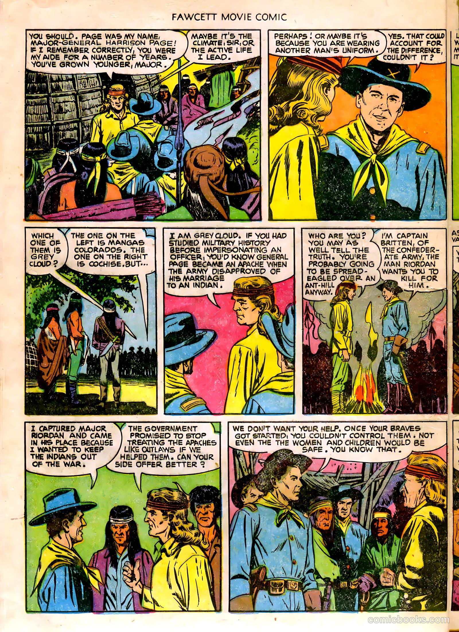 Fawcett Movie Comic 14 - The Last Outpost #1 — page 12 of 32