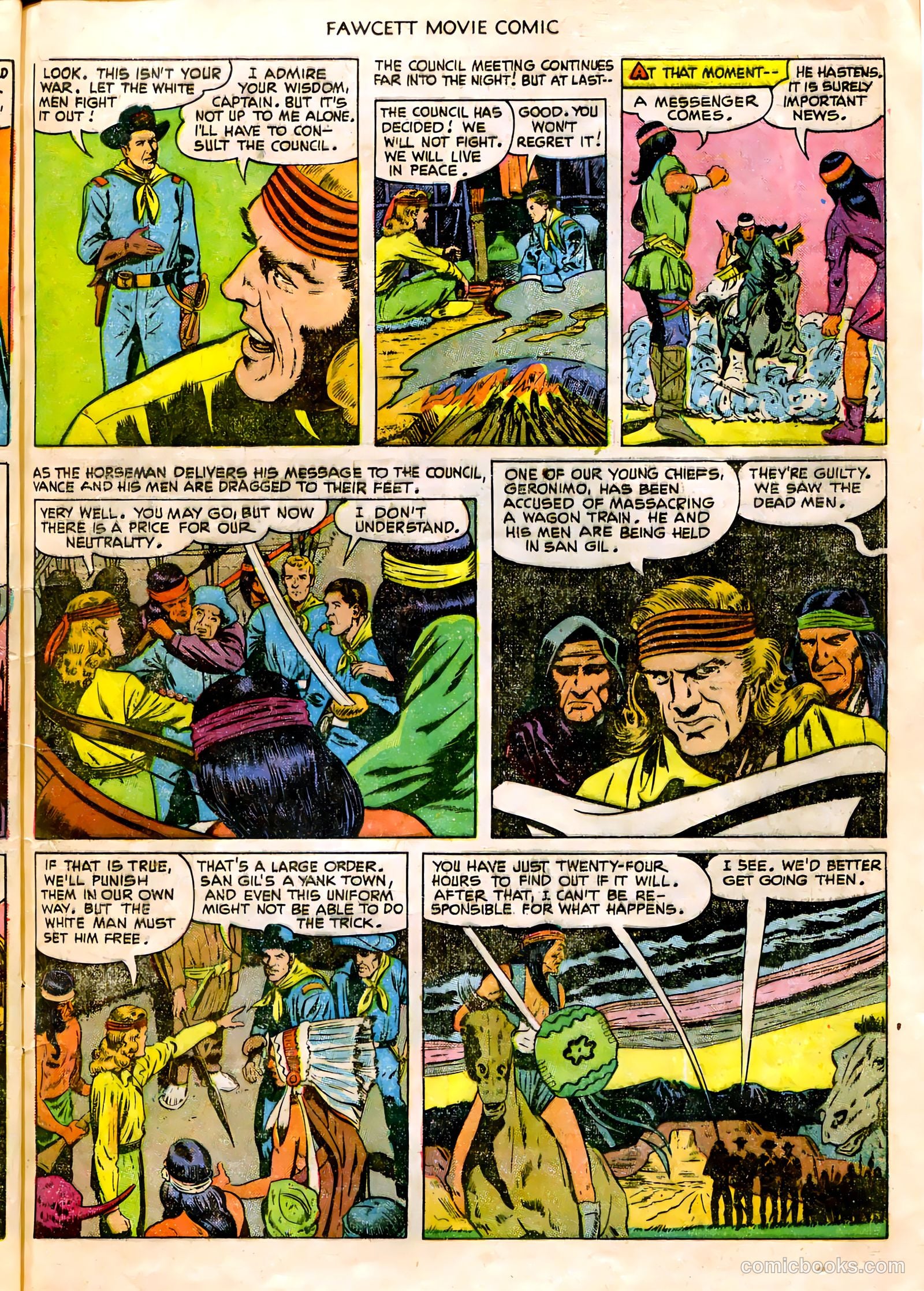 Fawcett Movie Comic 14 - The Last Outpost #1 — page 13 of 32