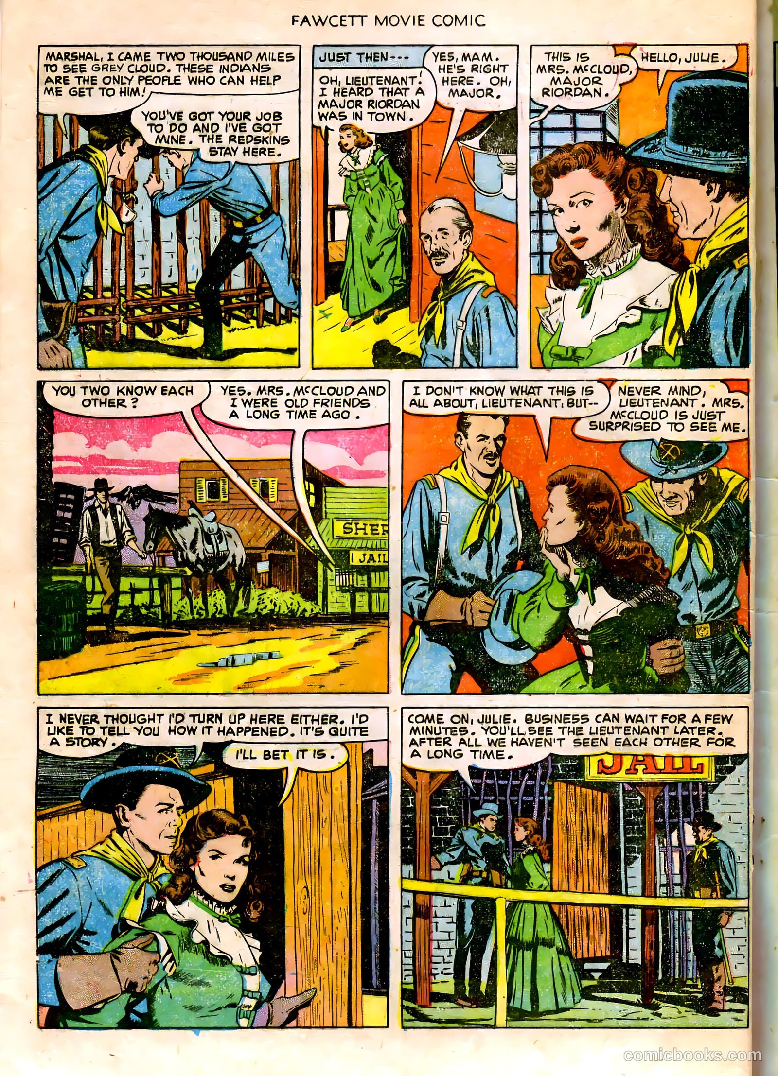 Fawcett Movie Comic 14 - The Last Outpost #1 — page 16 of 32