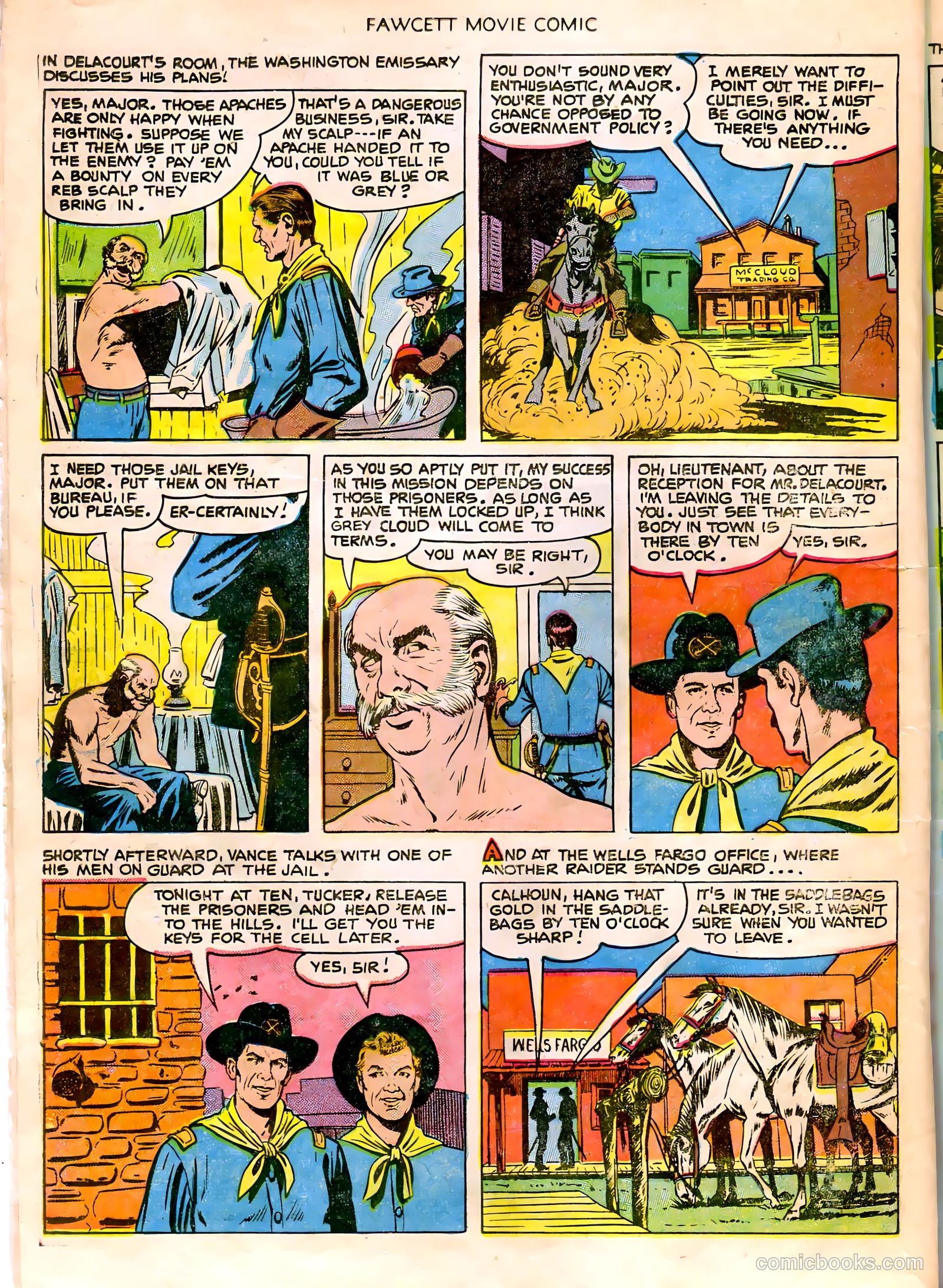 Fawcett Movie Comic 14 - The Last Outpost #1 — page 18 of 32