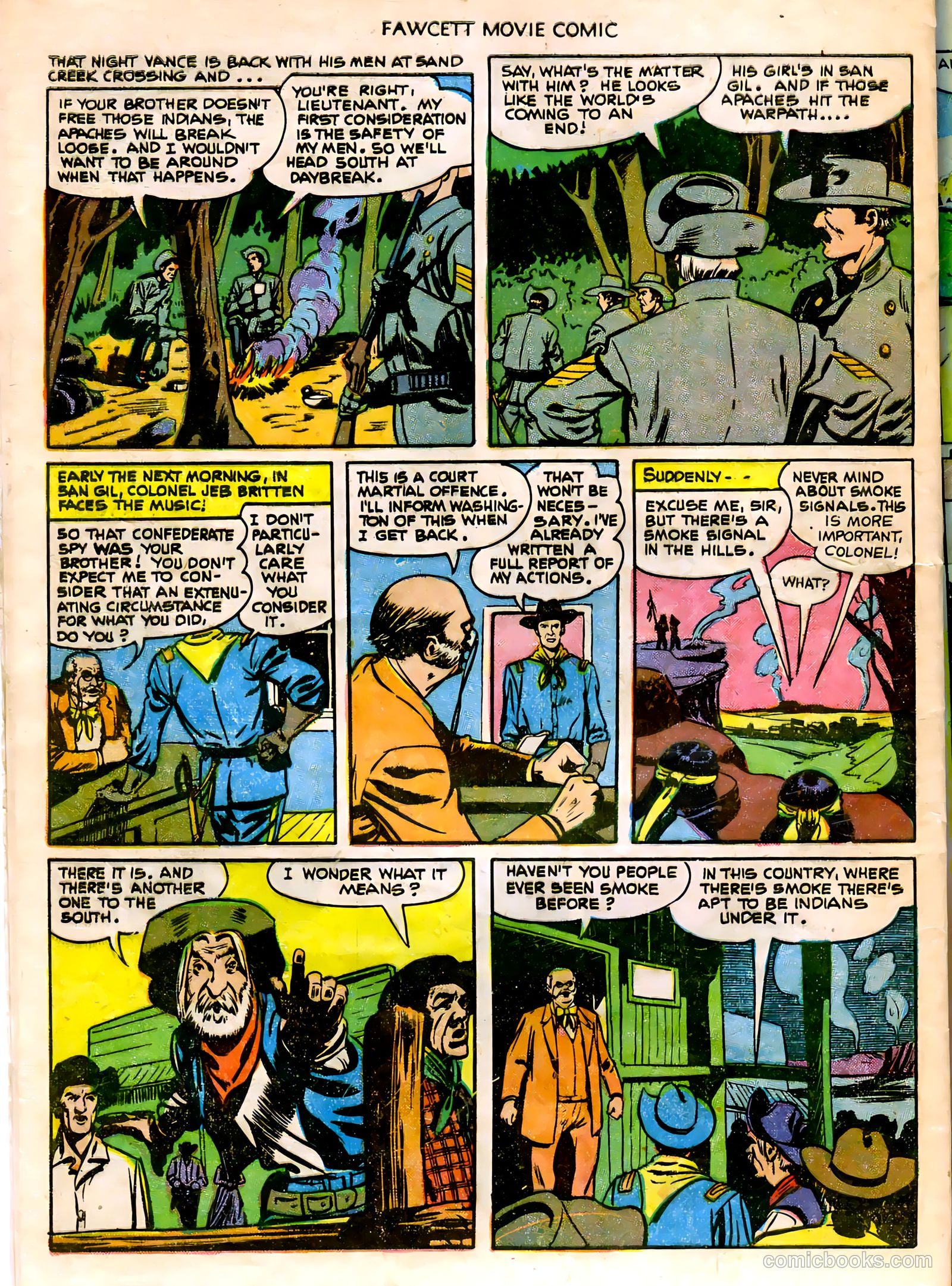 Fawcett Movie Comic 14 - The Last Outpost #1 — page 24 of 32