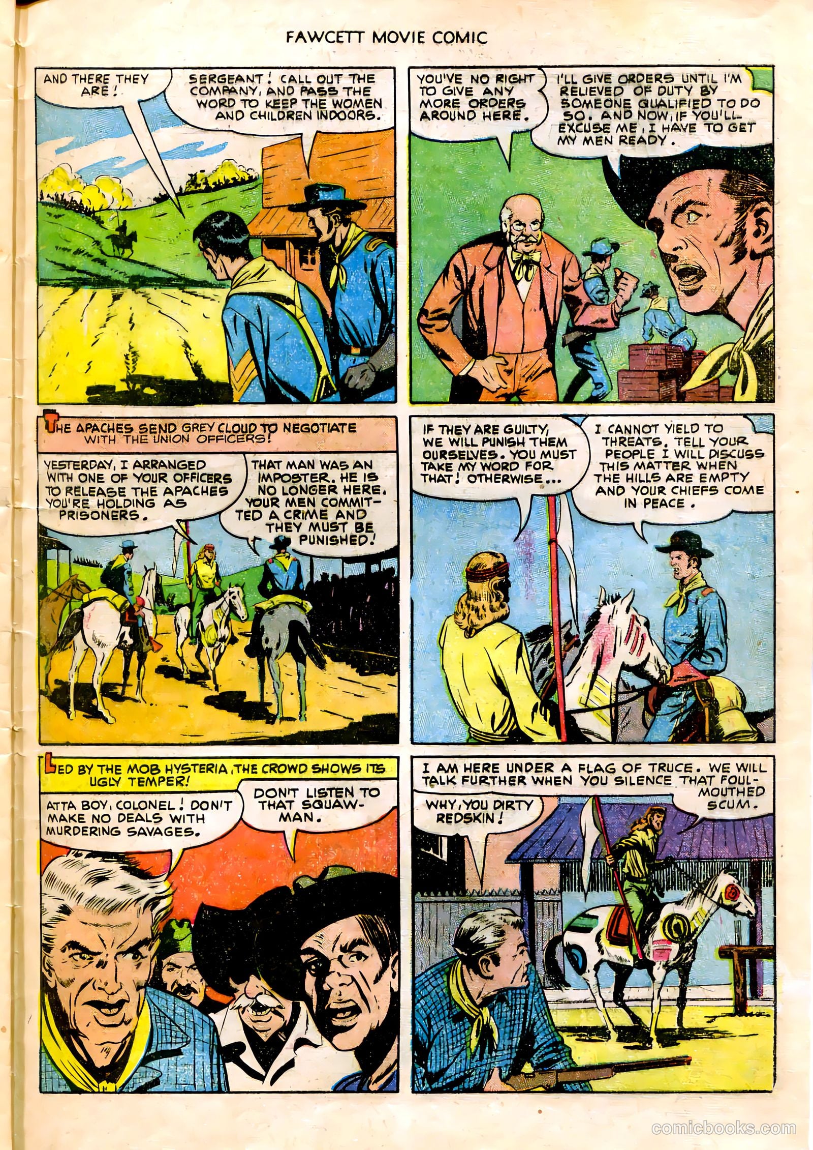 Fawcett Movie Comic 14 - The Last Outpost #1 — page 25 of 32