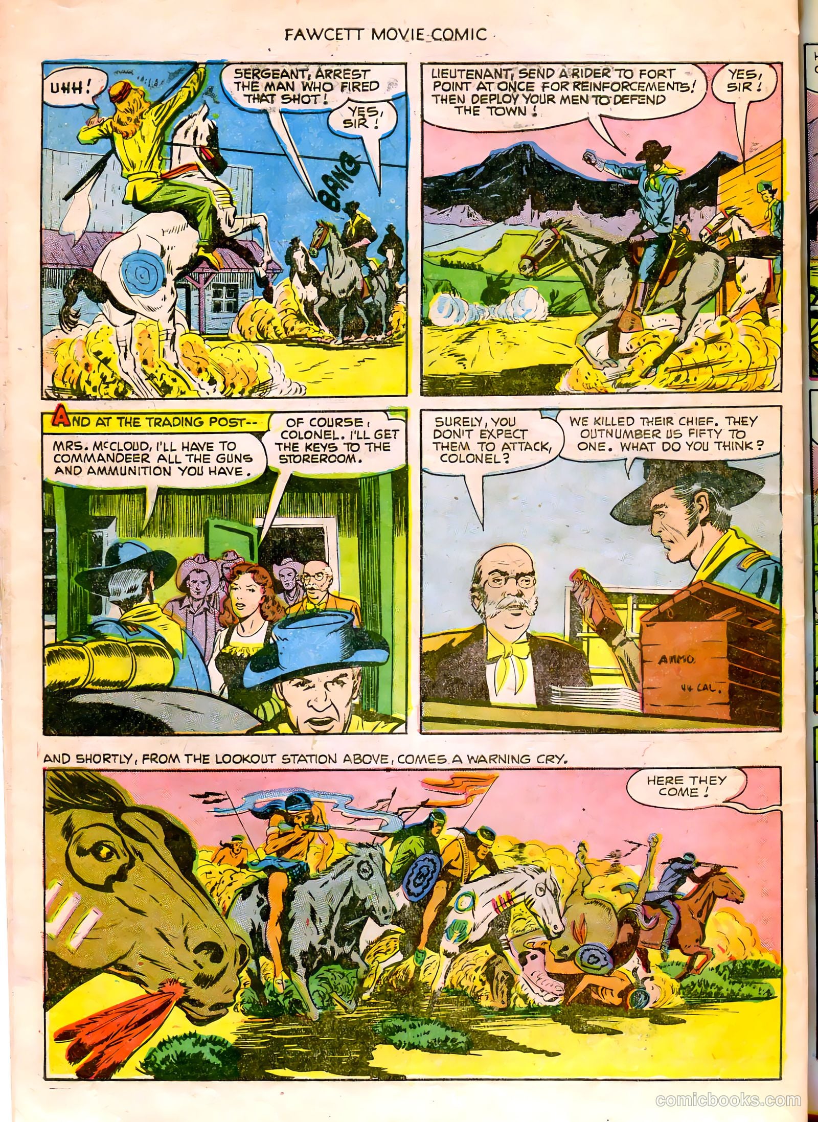 Fawcett Movie Comic 14 - The Last Outpost #1 — page 26 of 32