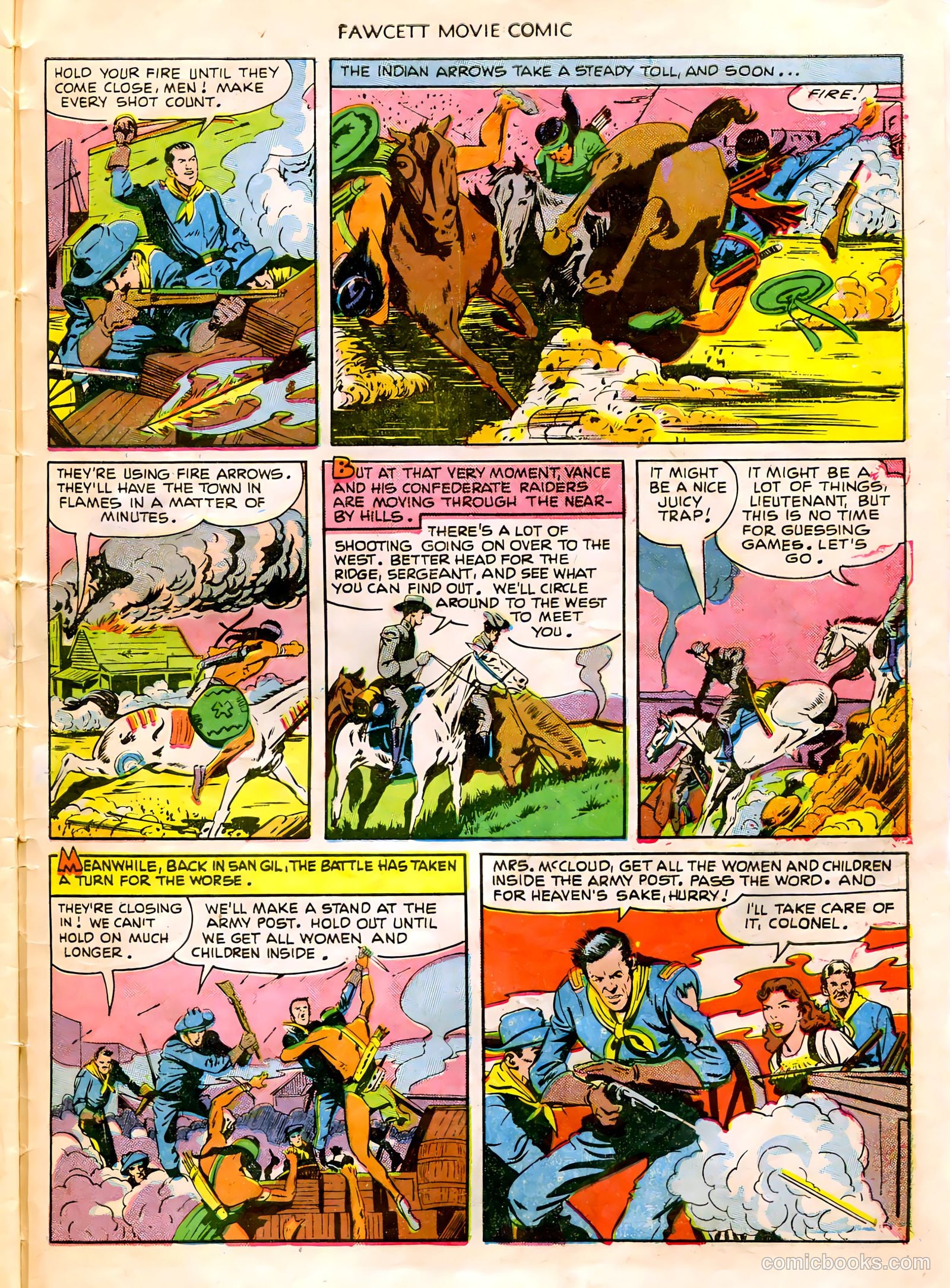 Fawcett Movie Comic 14 - The Last Outpost #1 — page 27 of 32