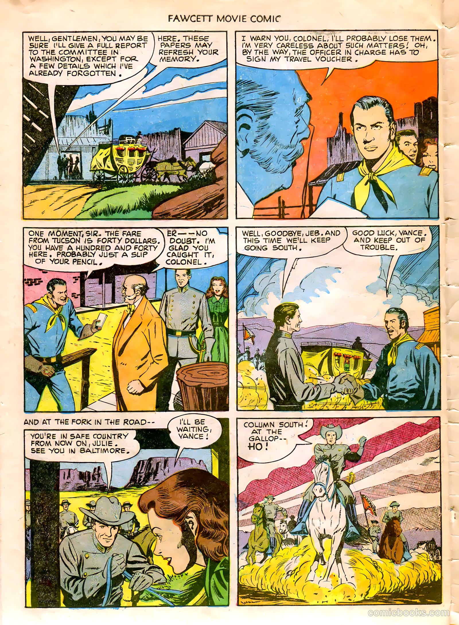 Fawcett Movie Comic 14 - The Last Outpost #1 — page 30 of 32