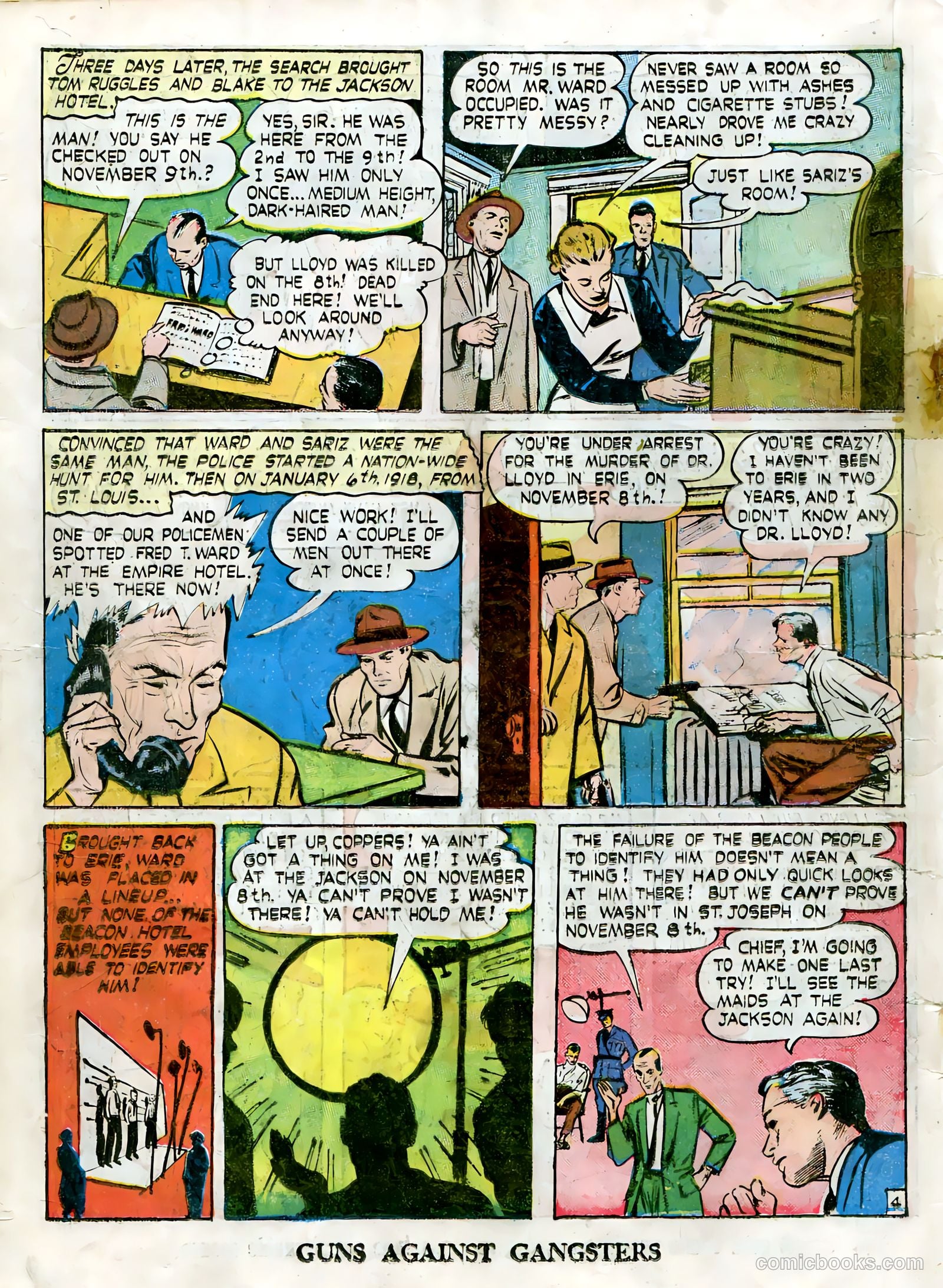 Guns Against Gangsters #4 (1948) — page 16 of 36