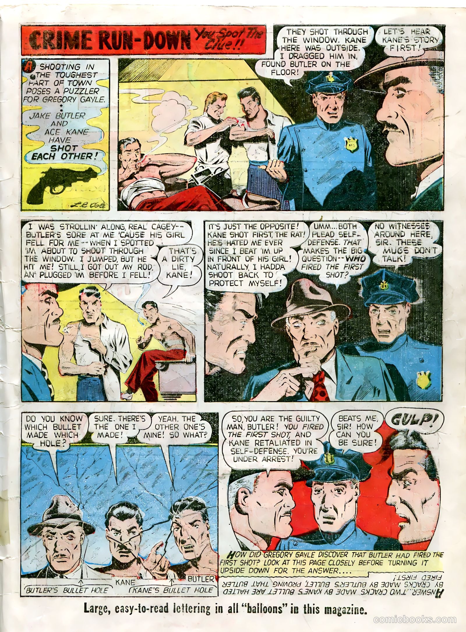 Guns Against Gangsters #4 (1948) — page 33 of 36