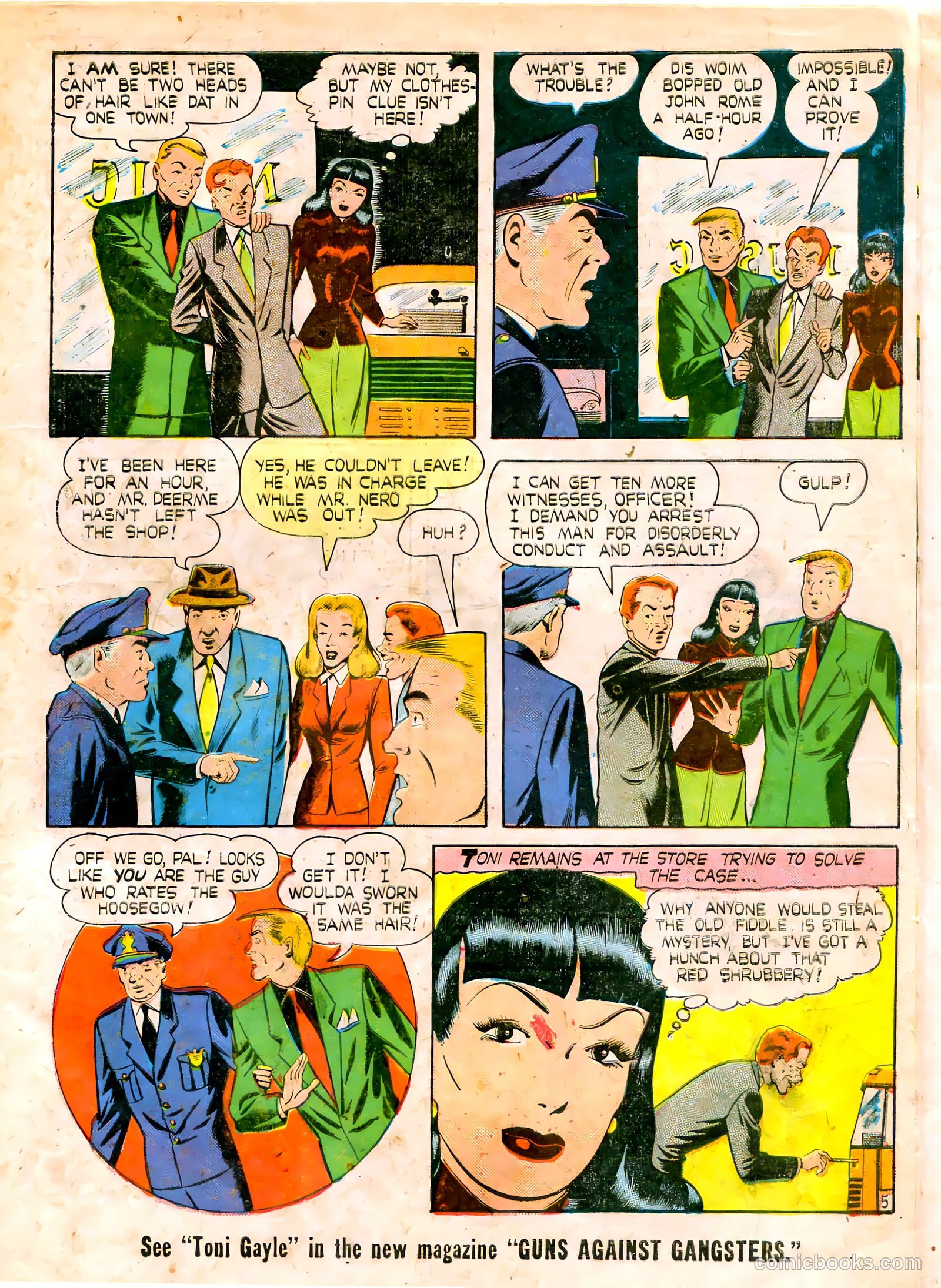 Guns Against Gangsters #2 (1948) — page 7 of 36