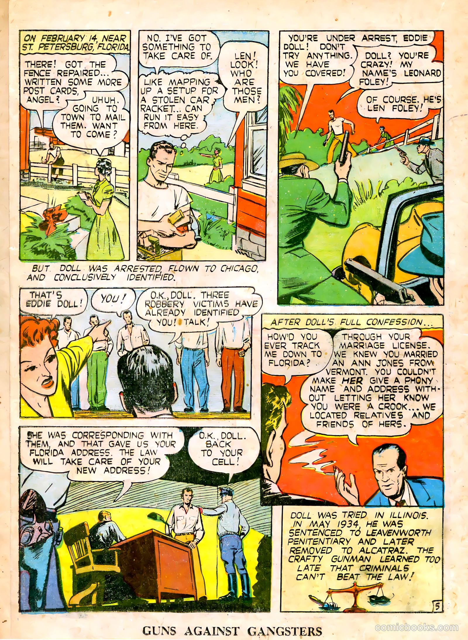 Guns Against Gangsters #2 (1948) — page 16 of 36