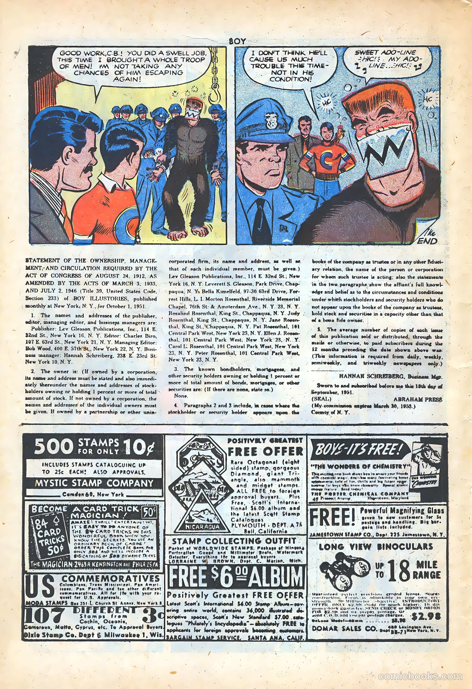Boy Comics #74 (1950) — page 32 of 36