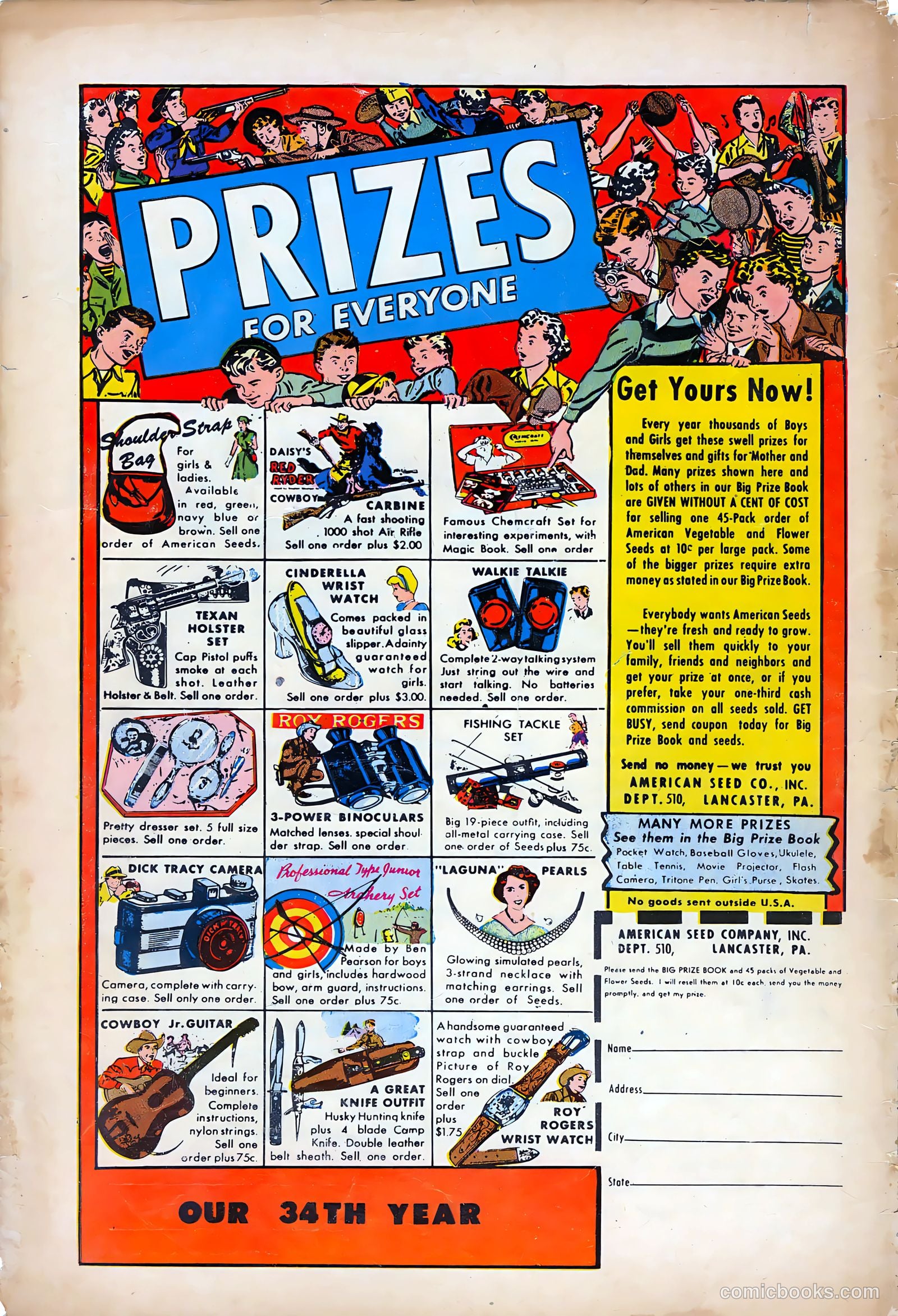 Boy Comics #74 (1950) — page 36 of 36