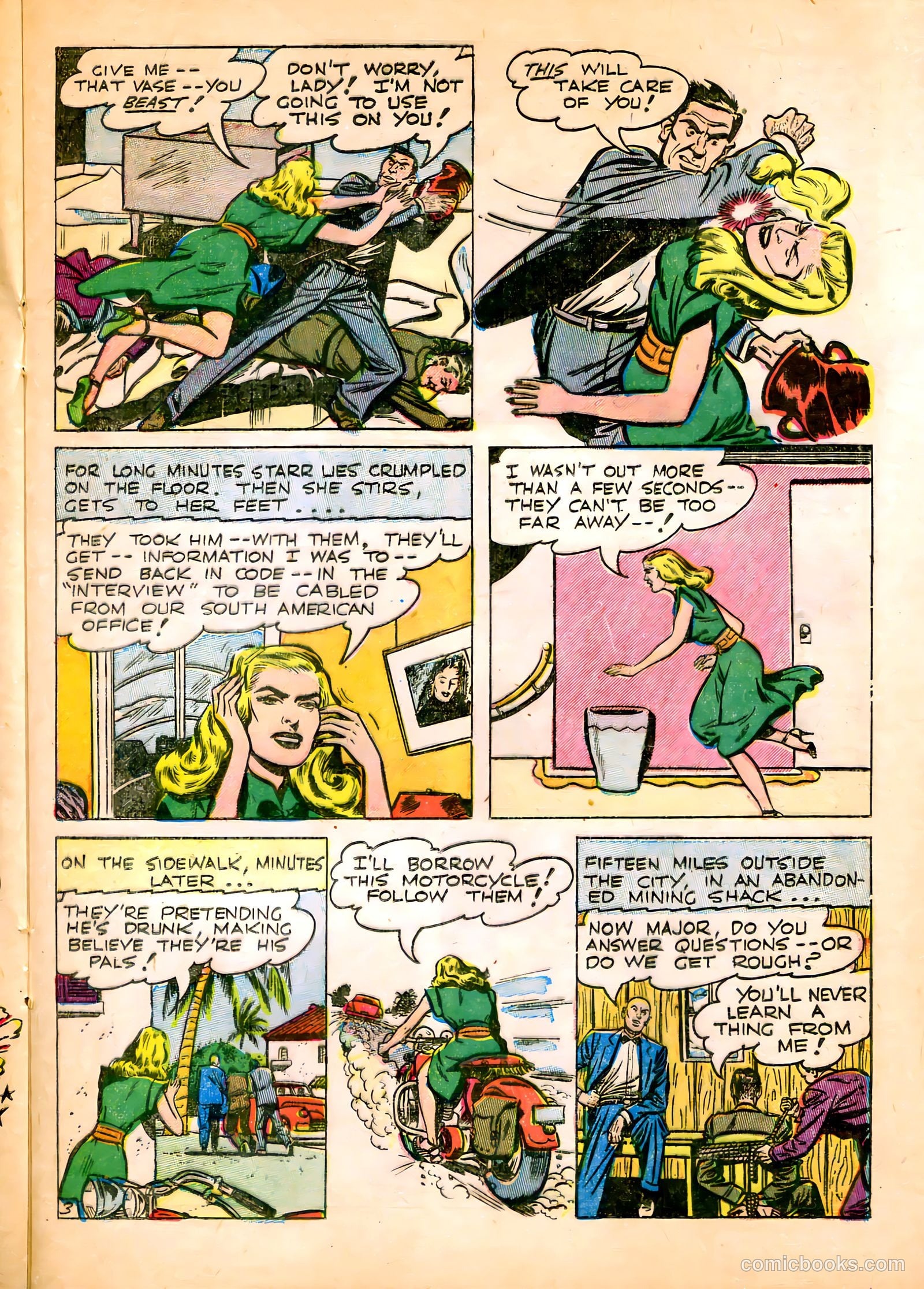 Undercover Girl #6 (1949) — page 21 of 36