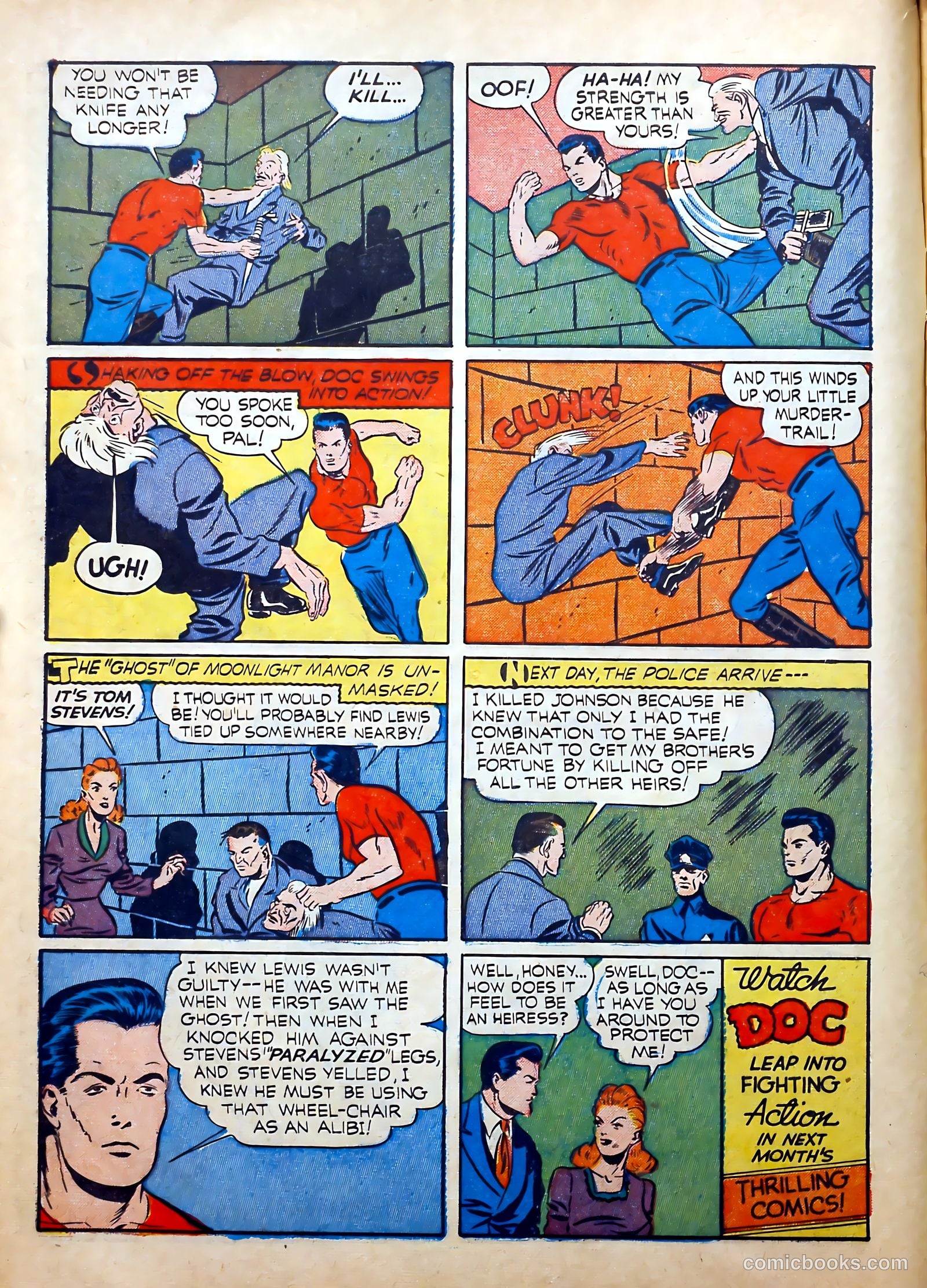 Thrilling Comics #16 (1940) — page 16 of 68