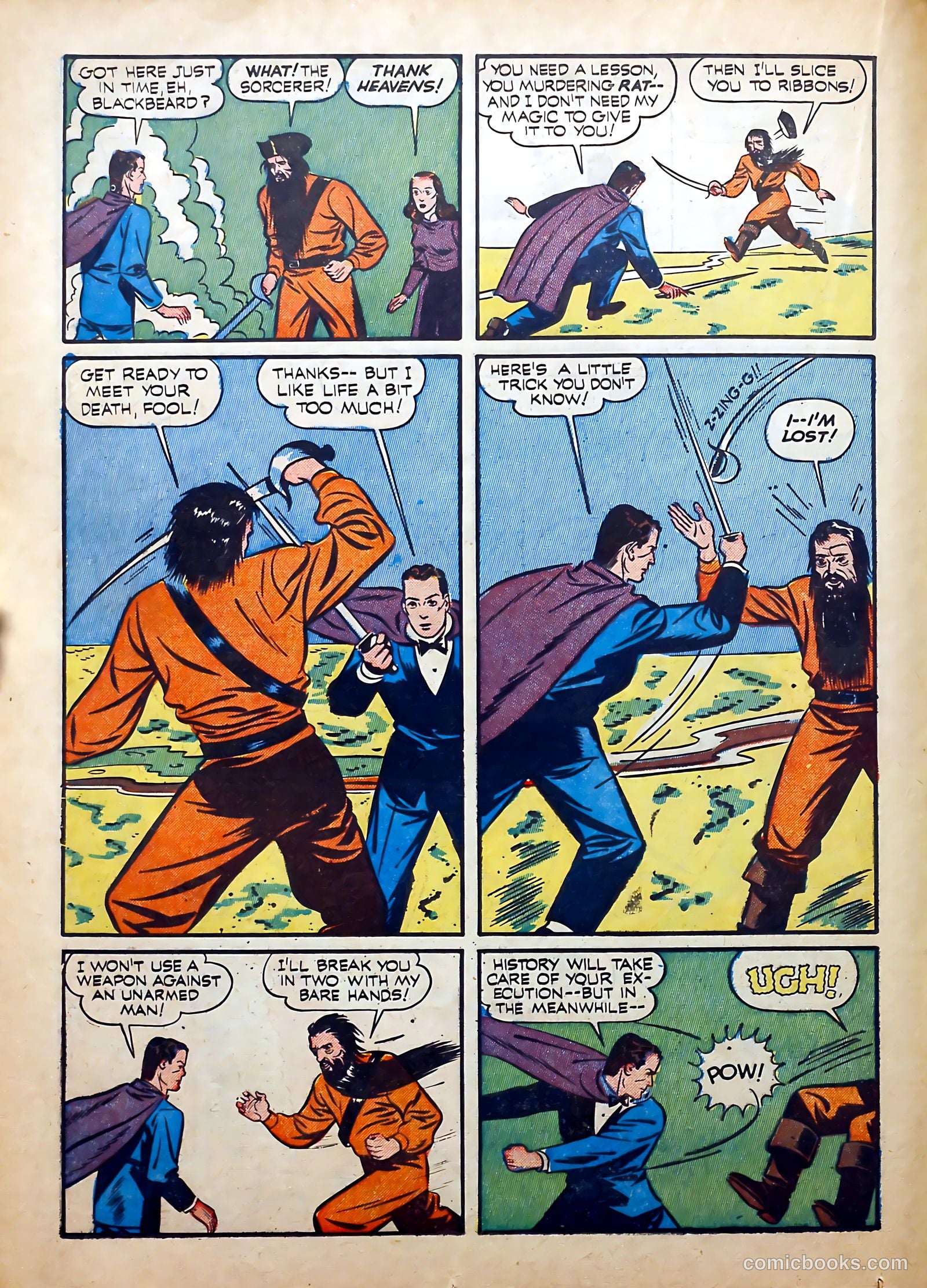 Thrilling Comics #16 (1940) — page 32 of 68