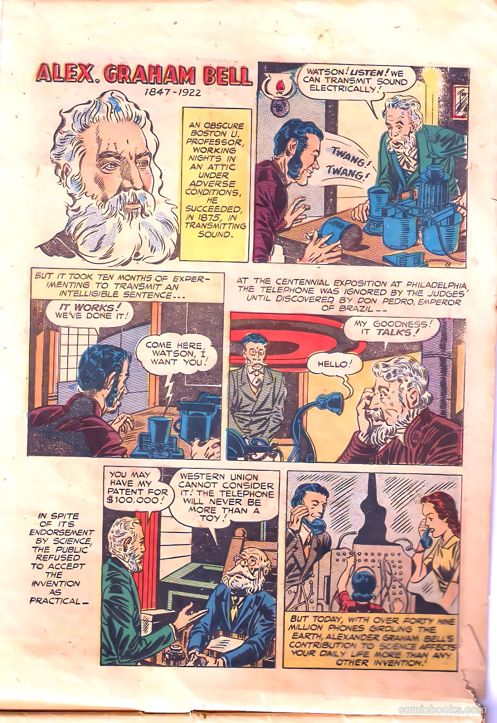 48 Famous Americans #1 (1947) — page 6 of 52