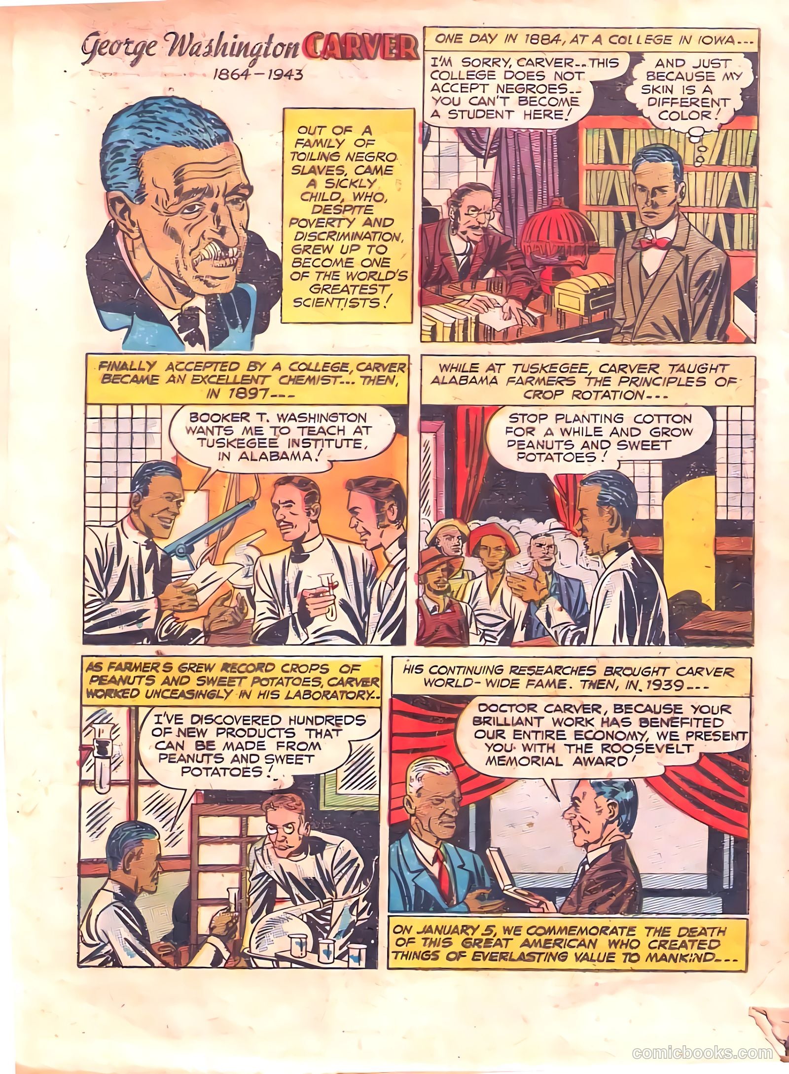 48 Famous Americans #1 (1947) — page 12 of 52
