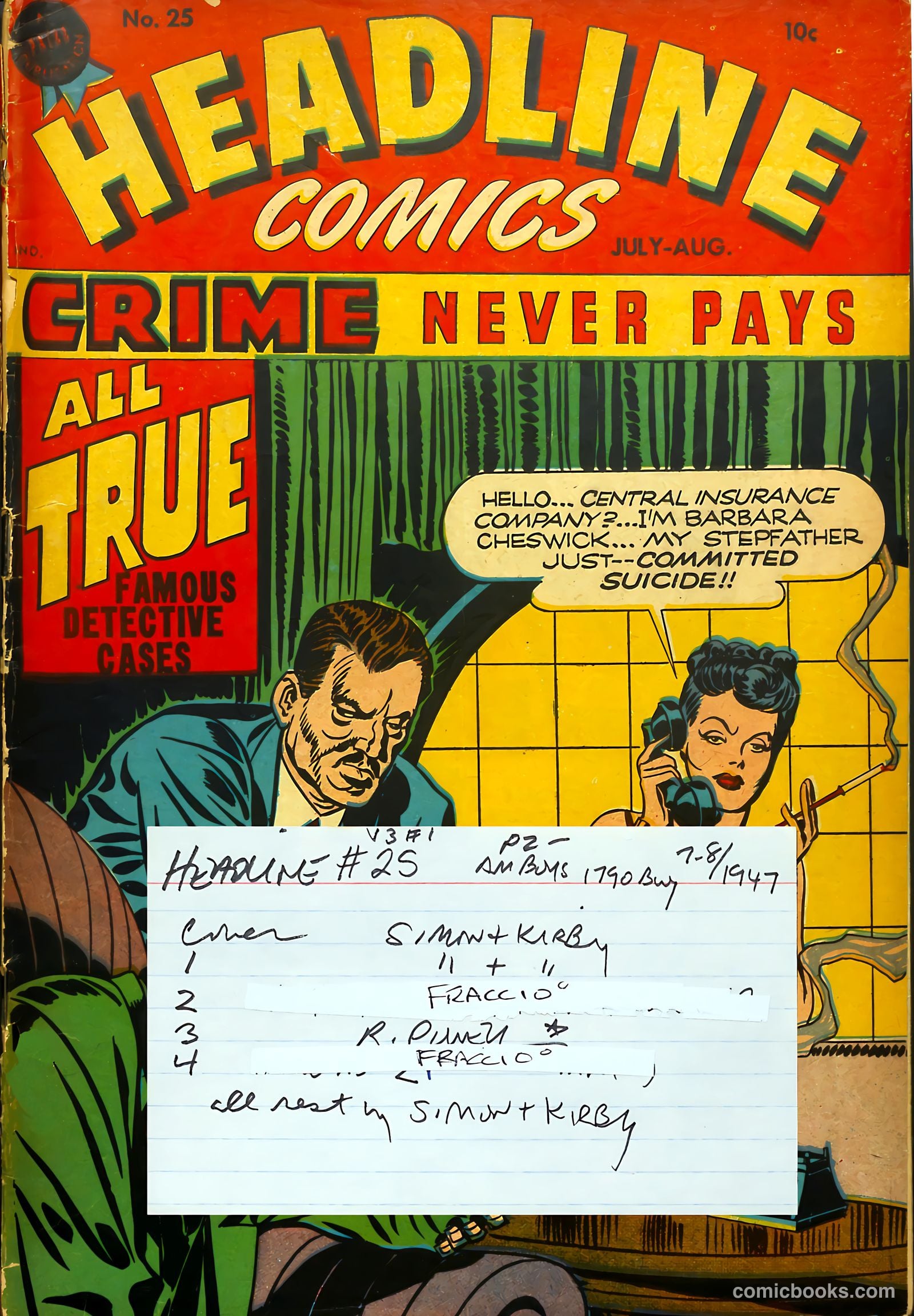 Headline Comics #25 (1949) — page 54 of 54