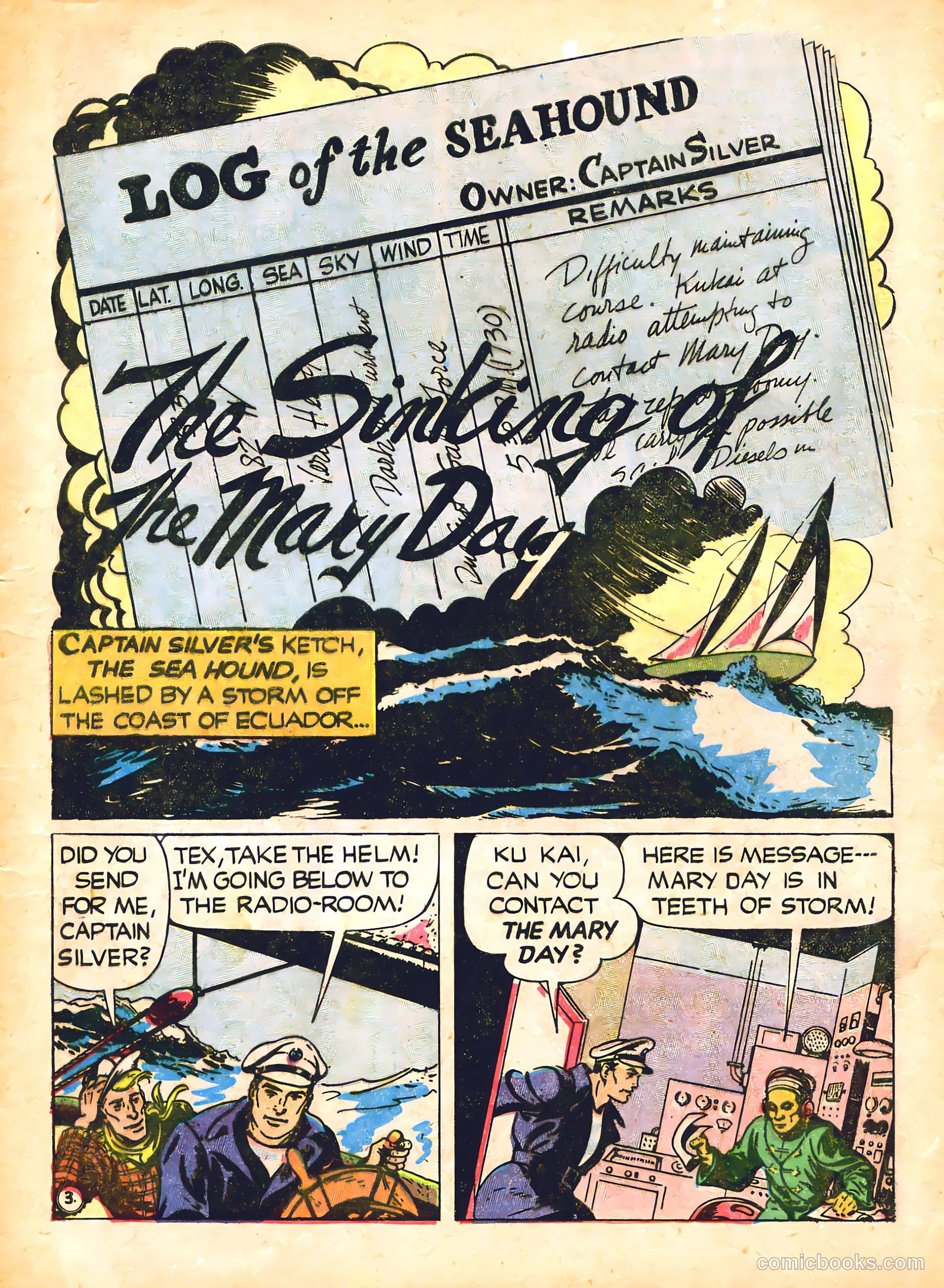 Captain Silver's Log of the Sea Hound #1 (1945) — page 5 of 52