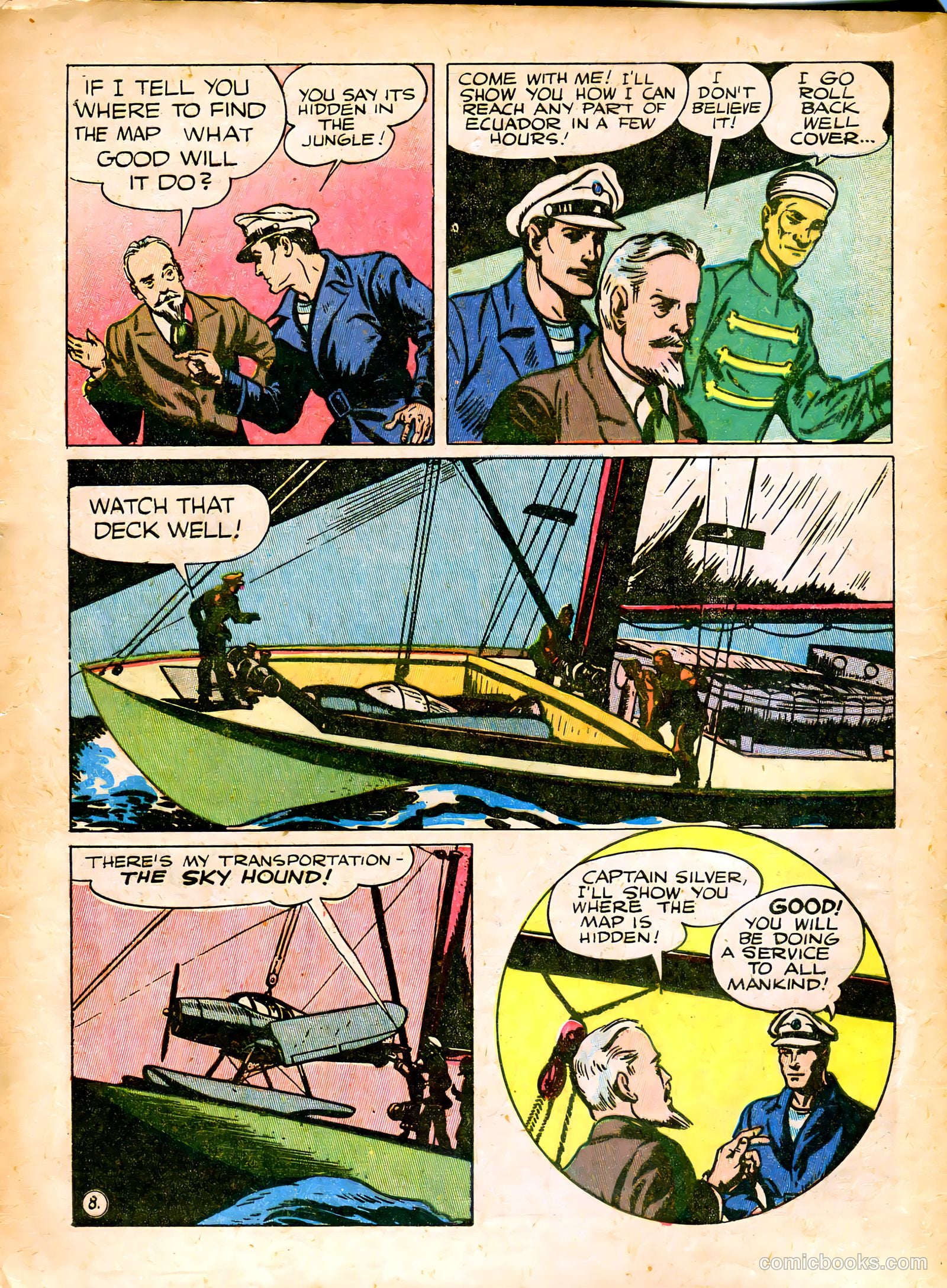 Captain Silver's Log of the Sea Hound #1 (1945) — page 10 of 52