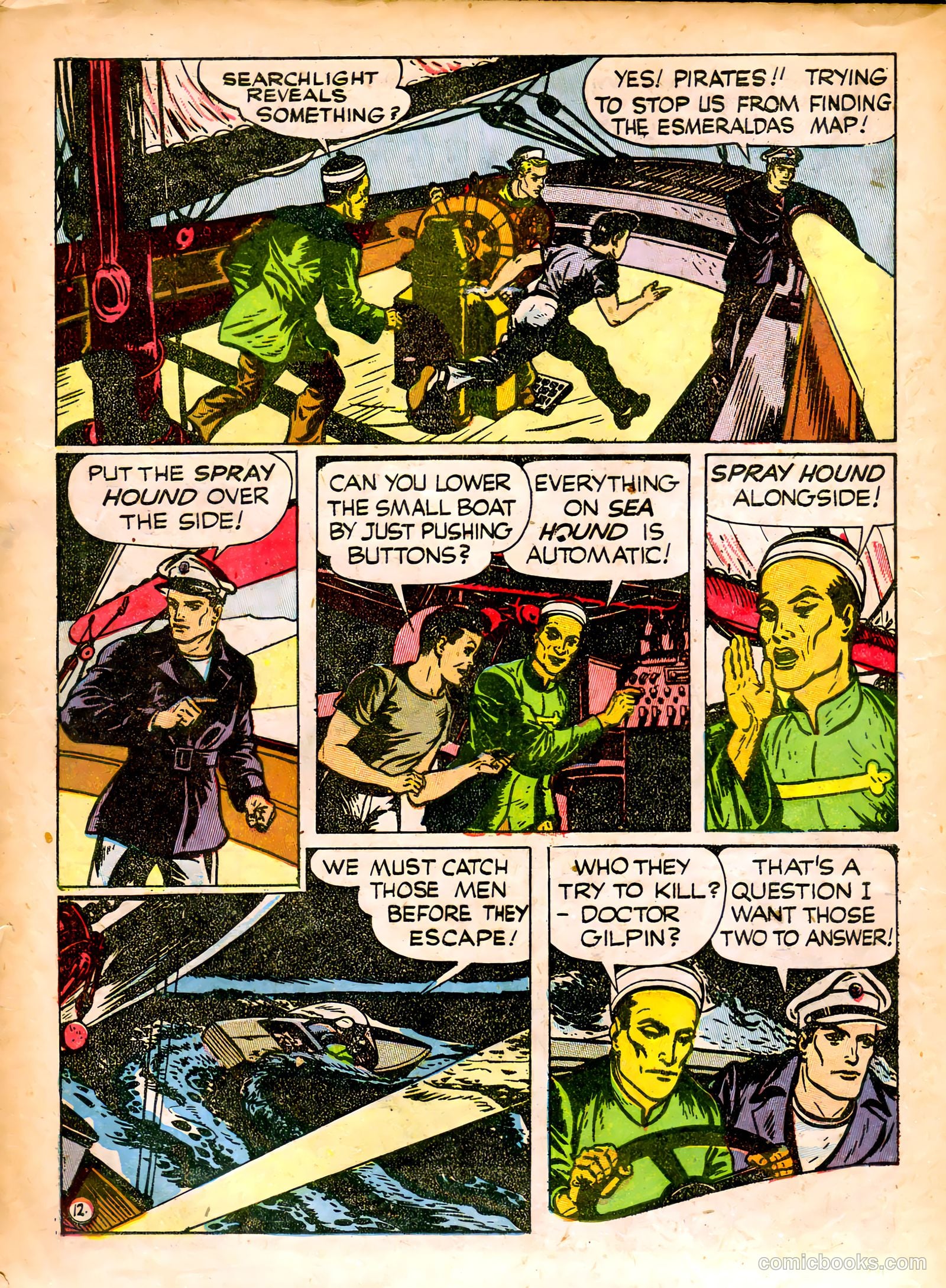Captain Silver's Log of the Sea Hound #1 (1945) — page 14 of 52