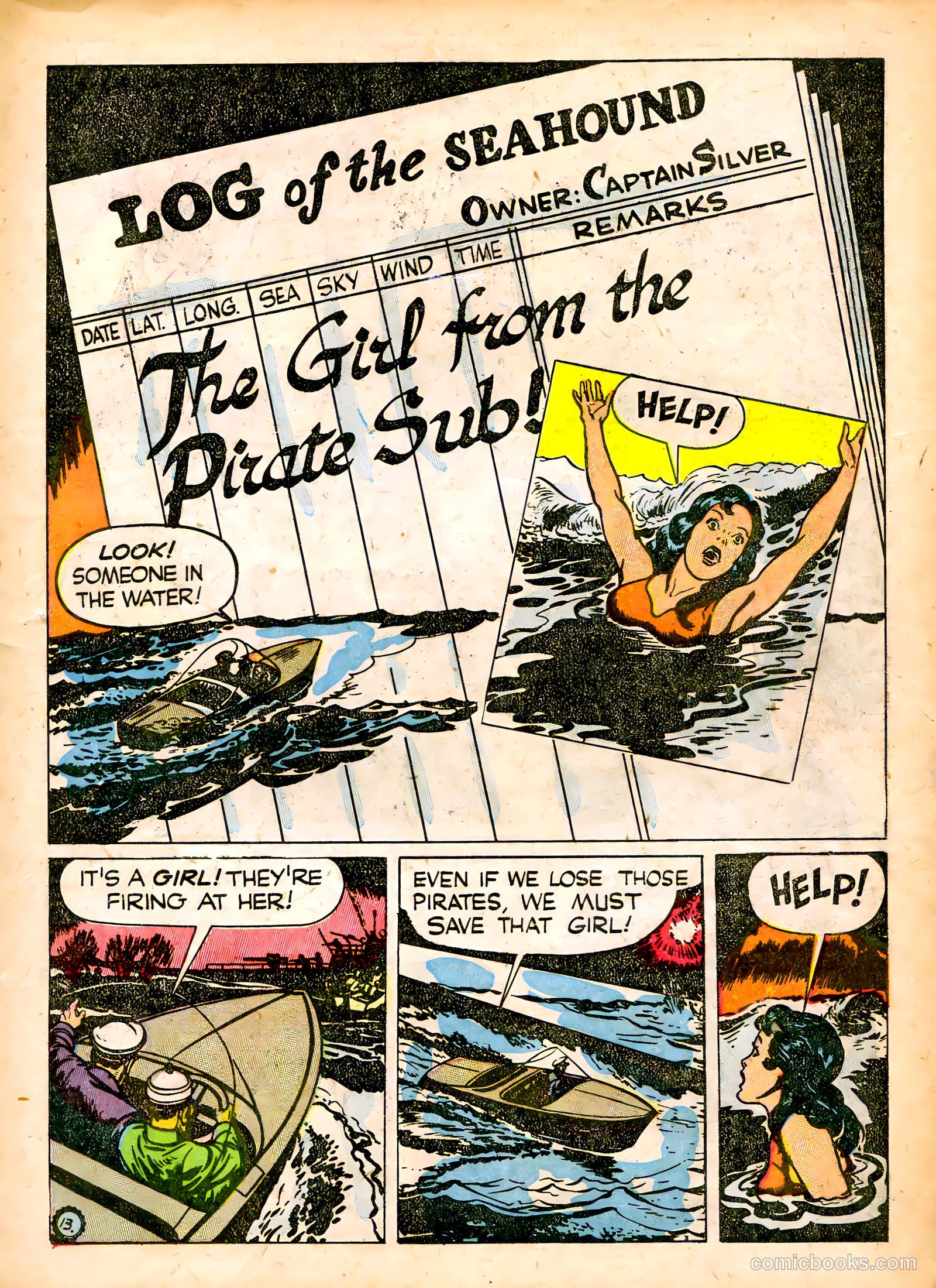 Captain Silver's Log of the Sea Hound #1 (1945) — page 15 of 52