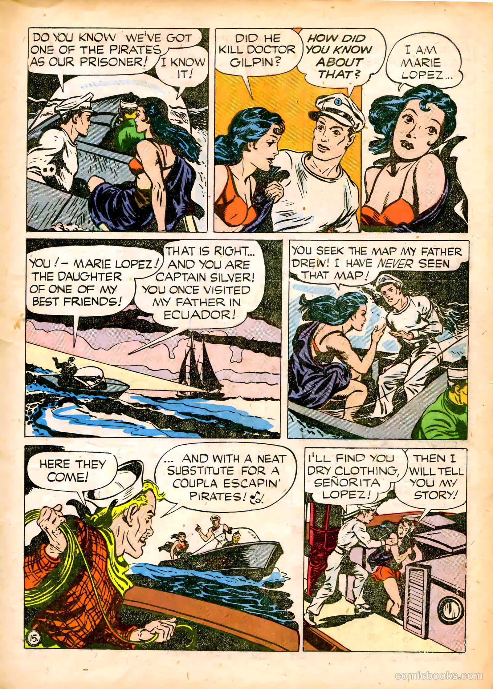 Captain Silver's Log of the Sea Hound #1 (1945) — page 17 of 52