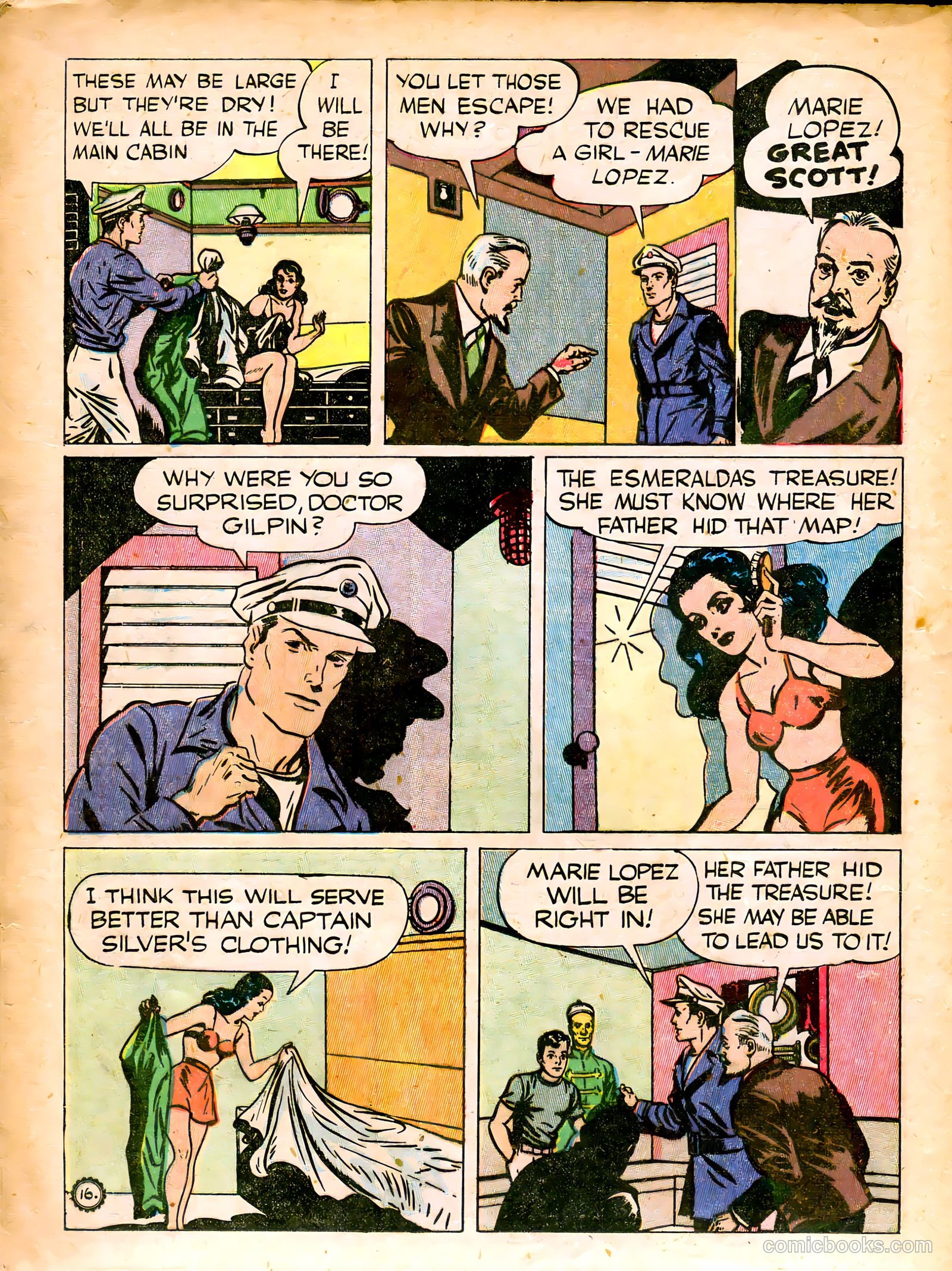 Captain Silver's Log of the Sea Hound #1 (1945) — page 18 of 52