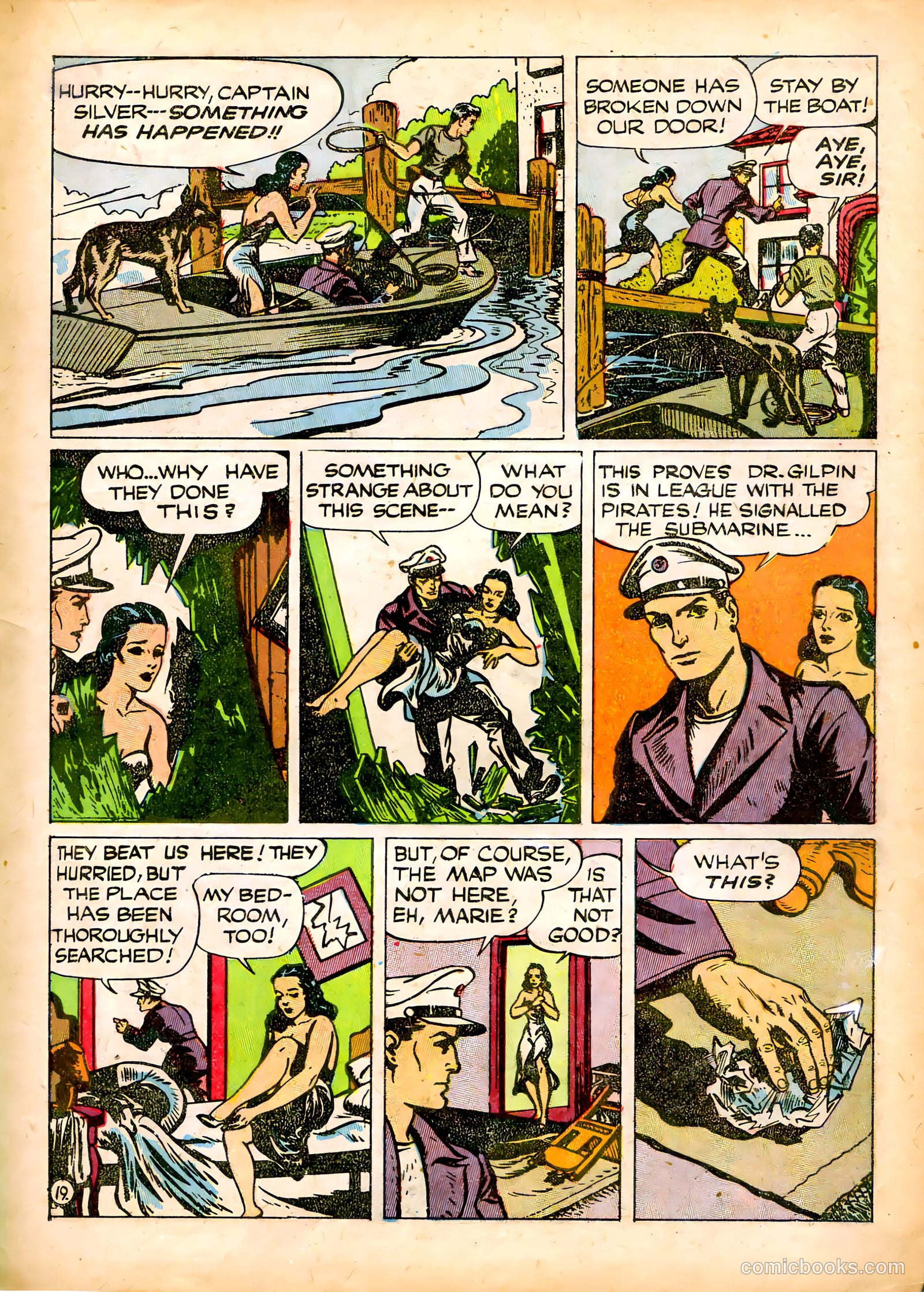 Captain Silver's Log of the Sea Hound #1 (1945) — page 21 of 52