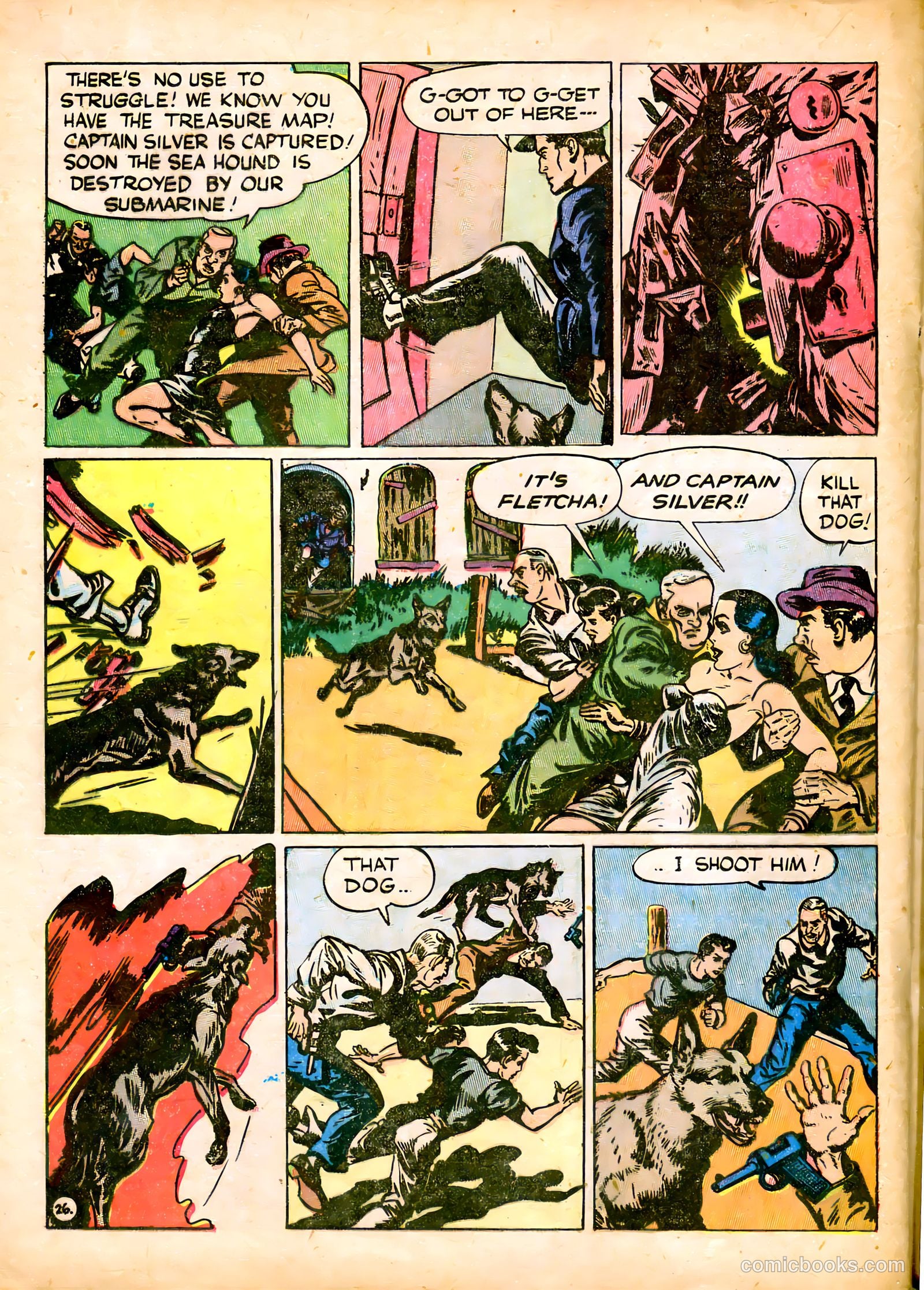 Captain Silver's Log of the Sea Hound #1 (1945) — page 28 of 52