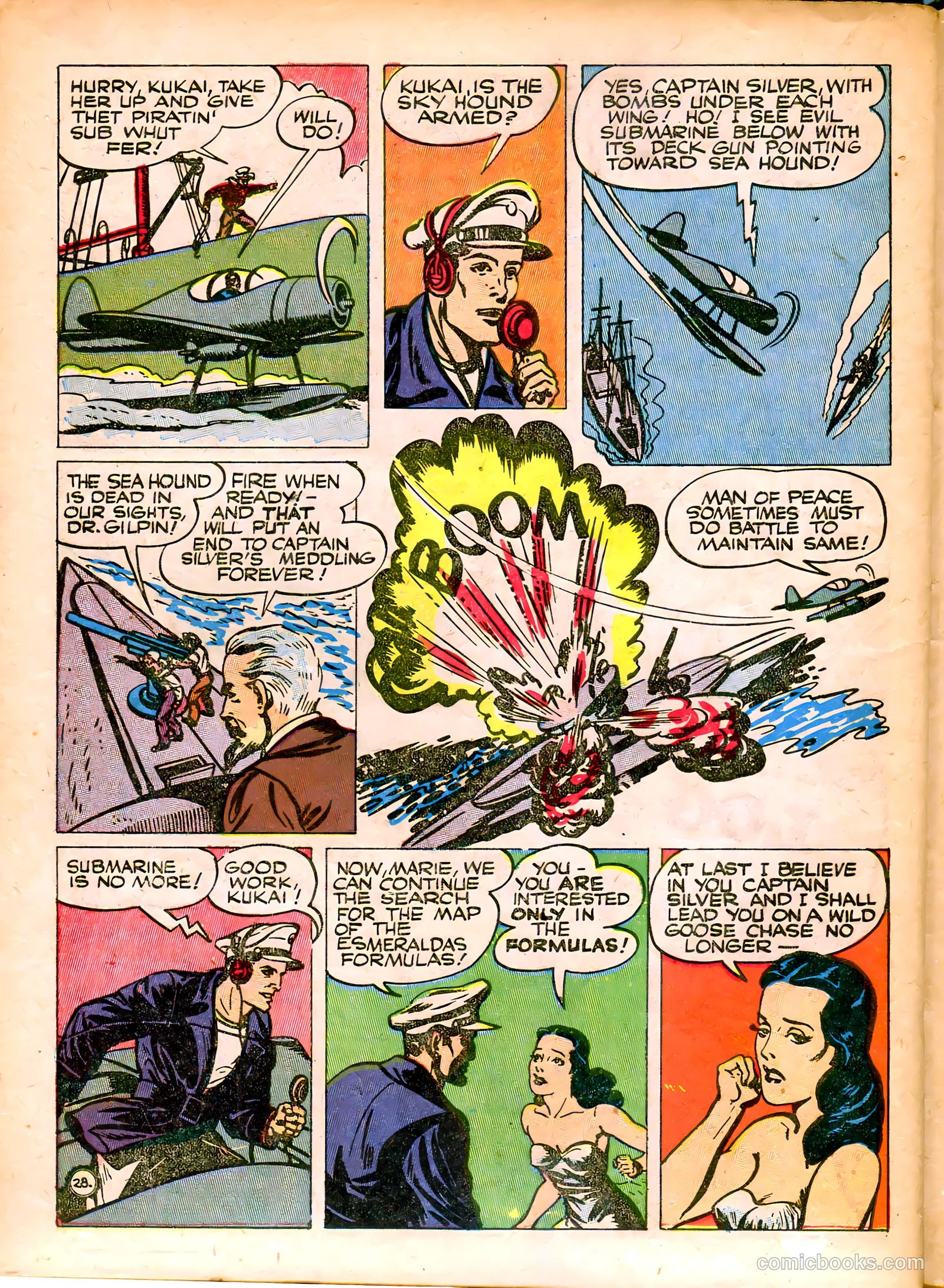 Captain Silver's Log of the Sea Hound #1 (1945) — page 30 of 52