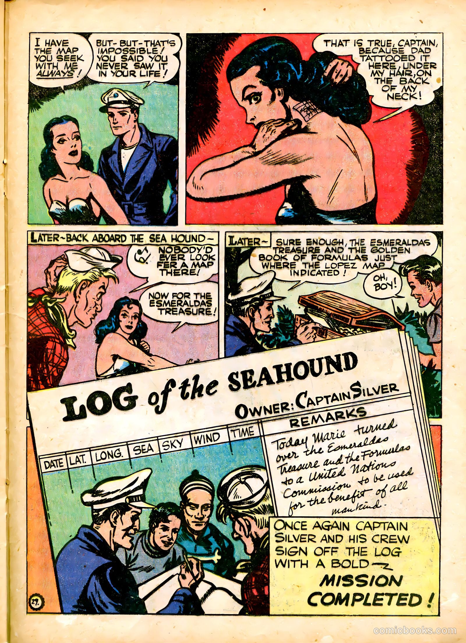 Captain Silver's Log of the Sea Hound #1 (1945) — page 31 of 52