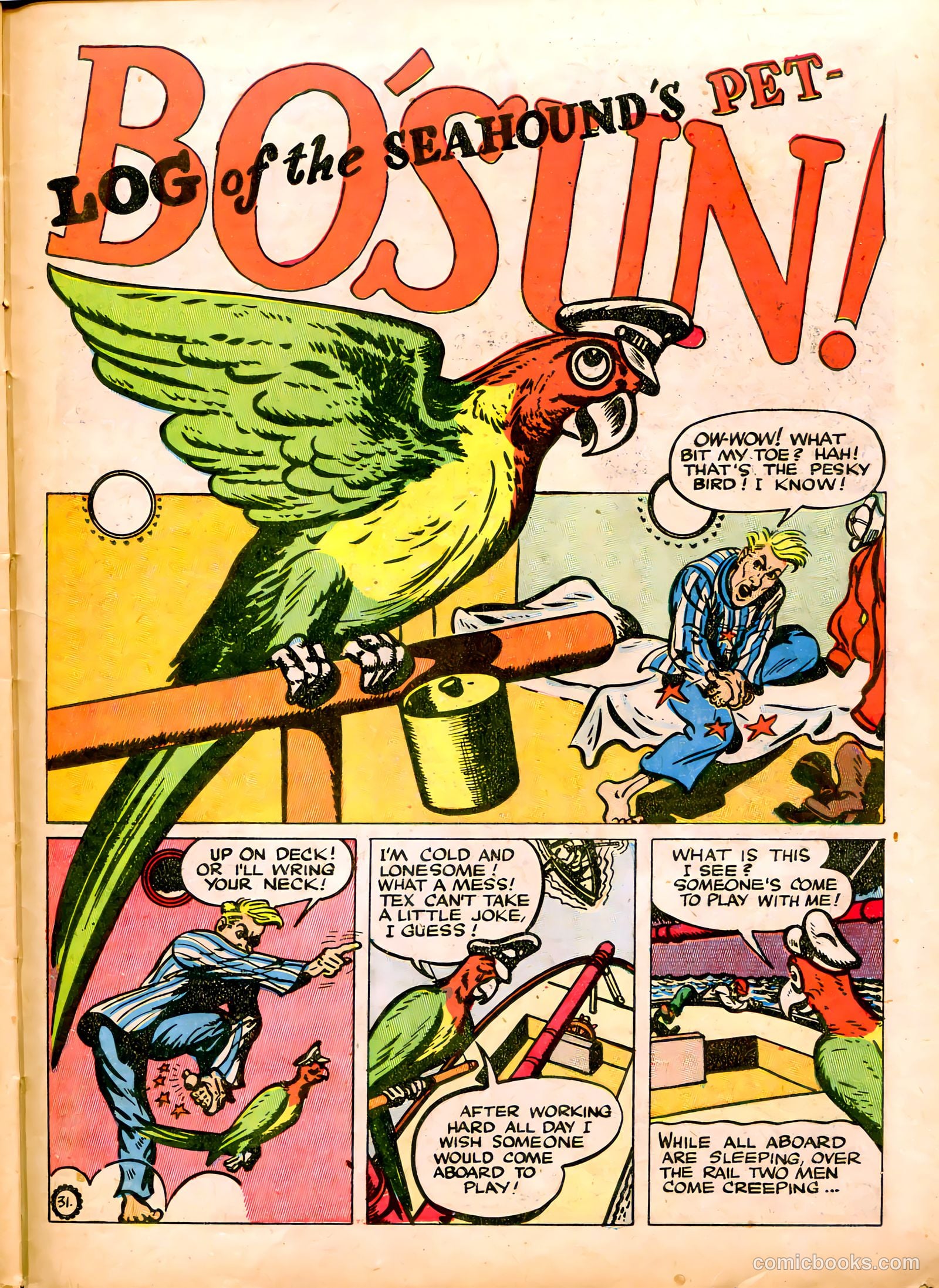 Captain Silver's Log of the Sea Hound #1 (1945) — page 33 of 52