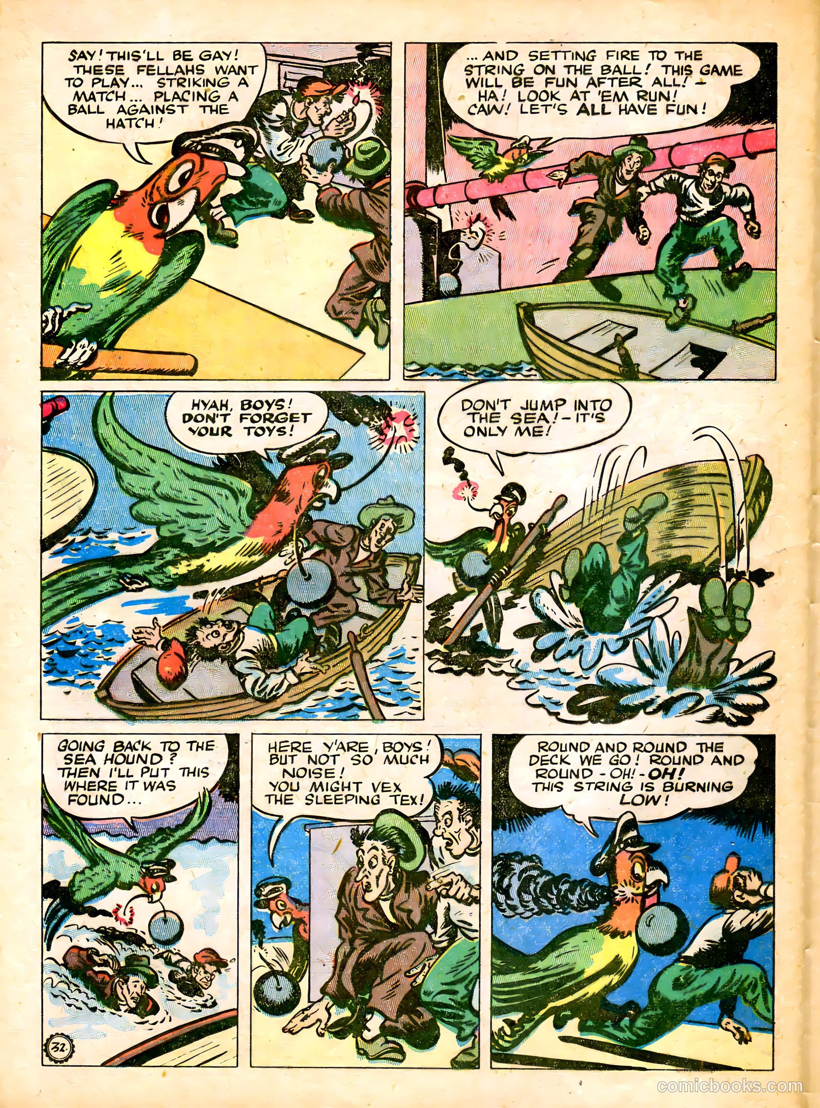 Captain Silver's Log of the Sea Hound #1 (1945) — page 34 of 52
