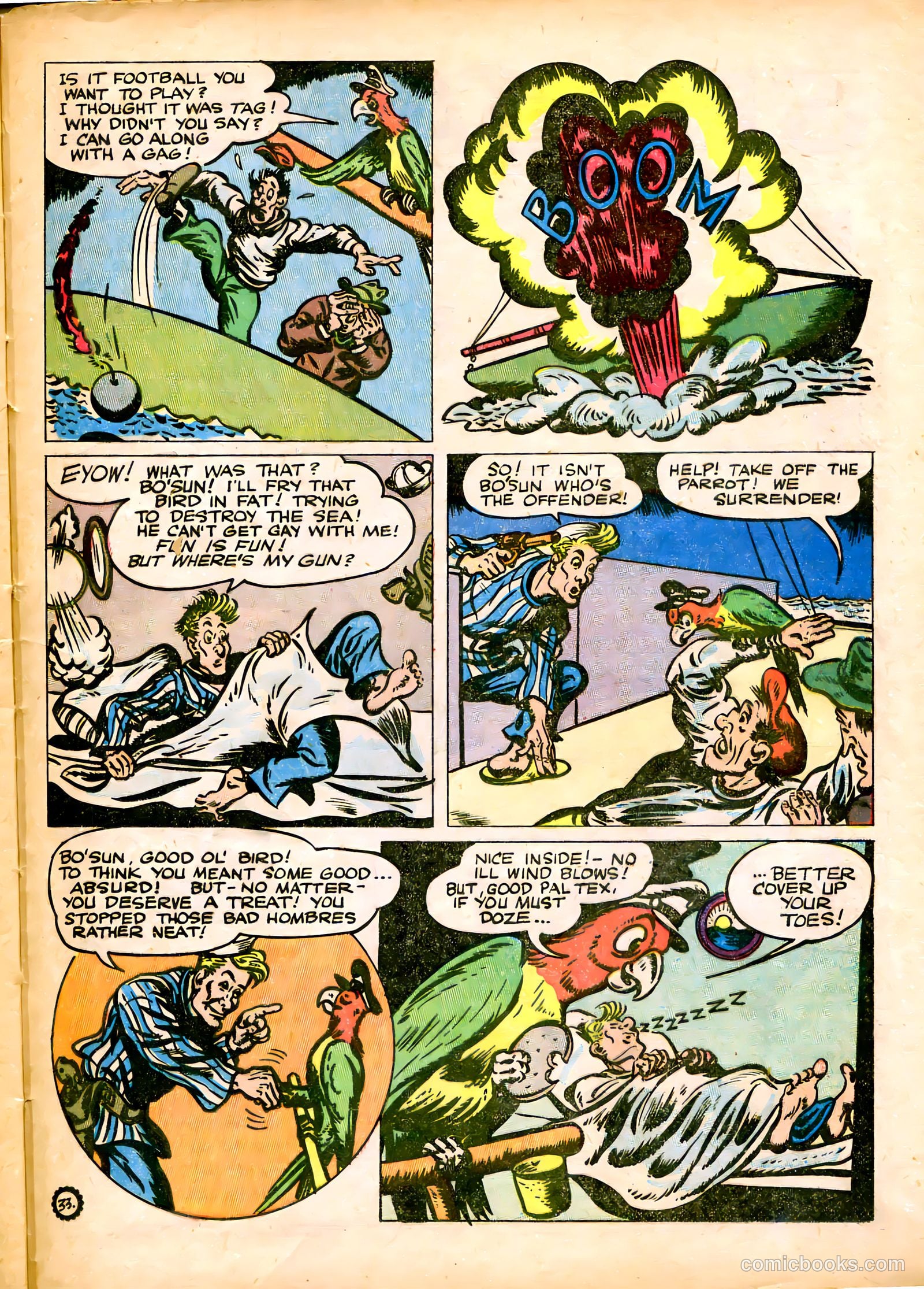 Captain Silver's Log of the Sea Hound #1 (1945) — page 35 of 52