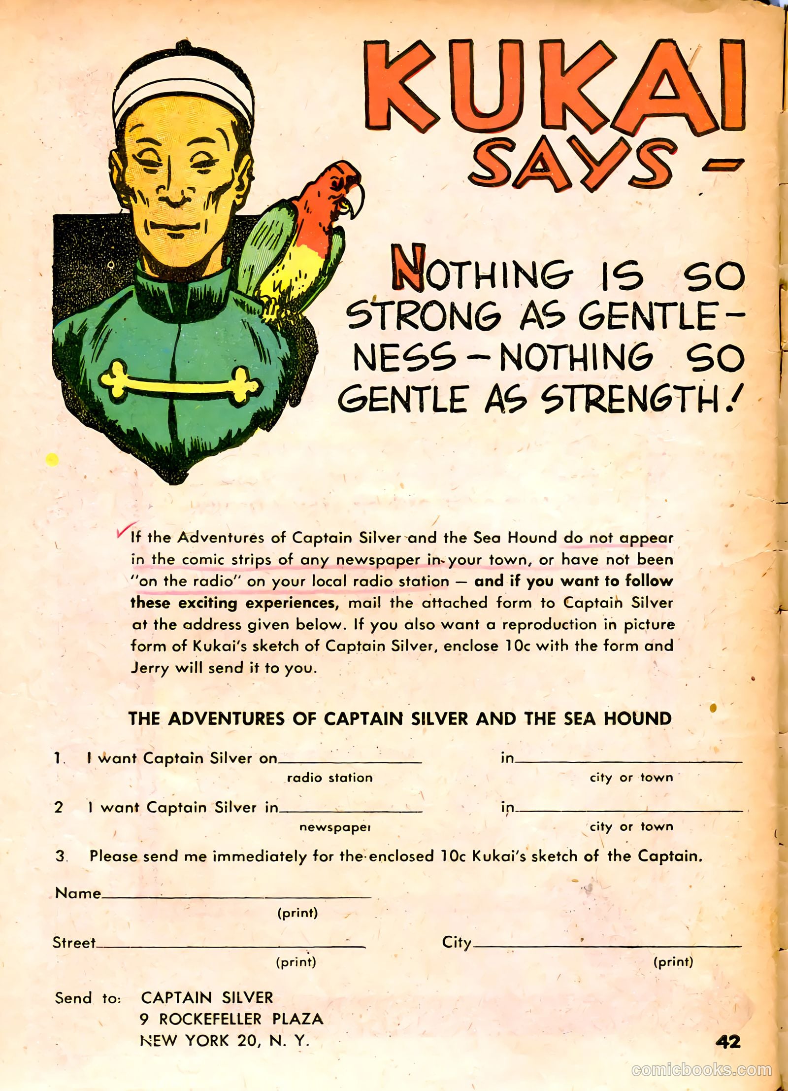 Captain Silver's Log of the Sea Hound #1 (1945) — page 44 of 52