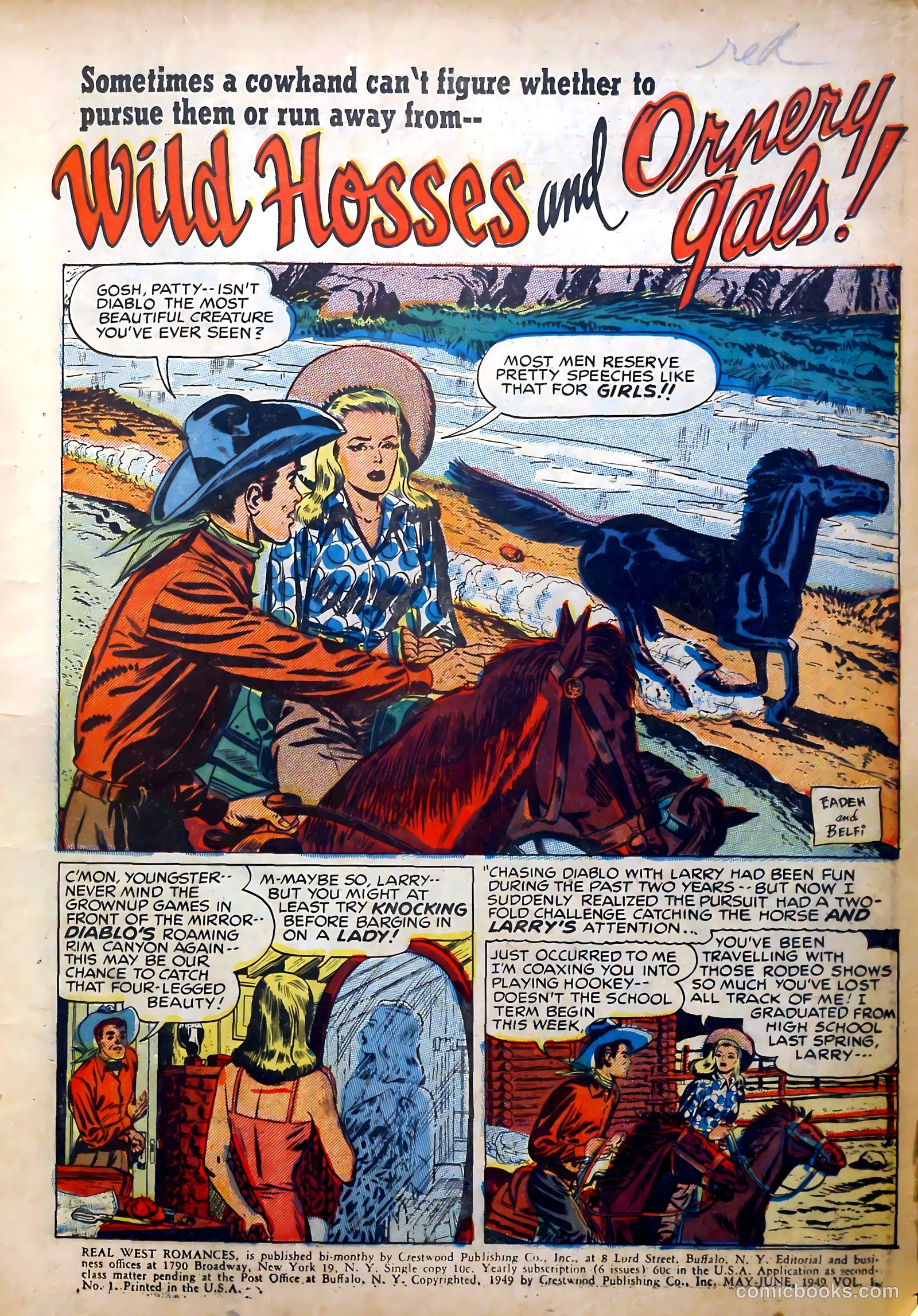 Real West Romances v1 #1 — page 3 of 53