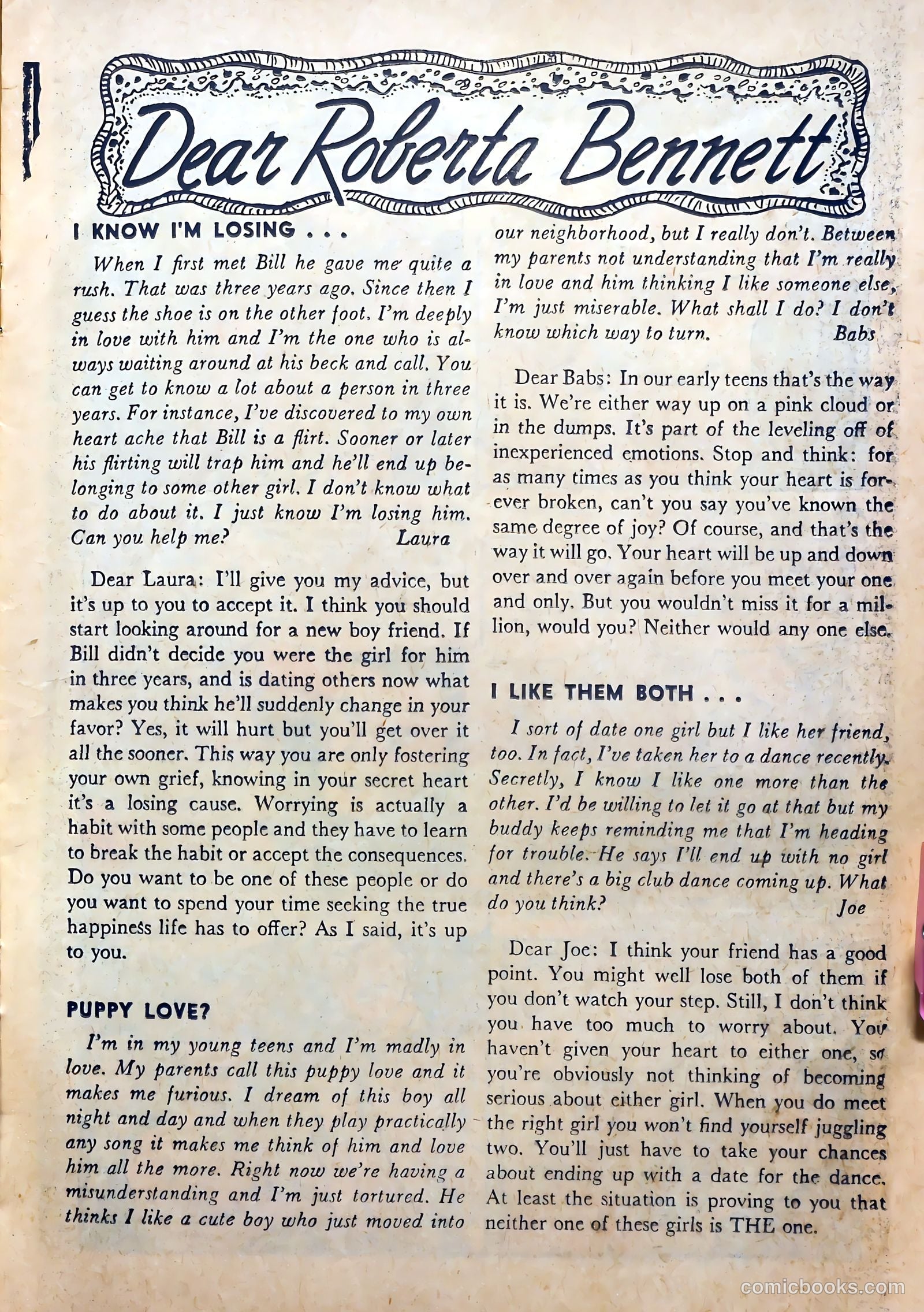 All True Romance #32 (1955) — page 13 of 36