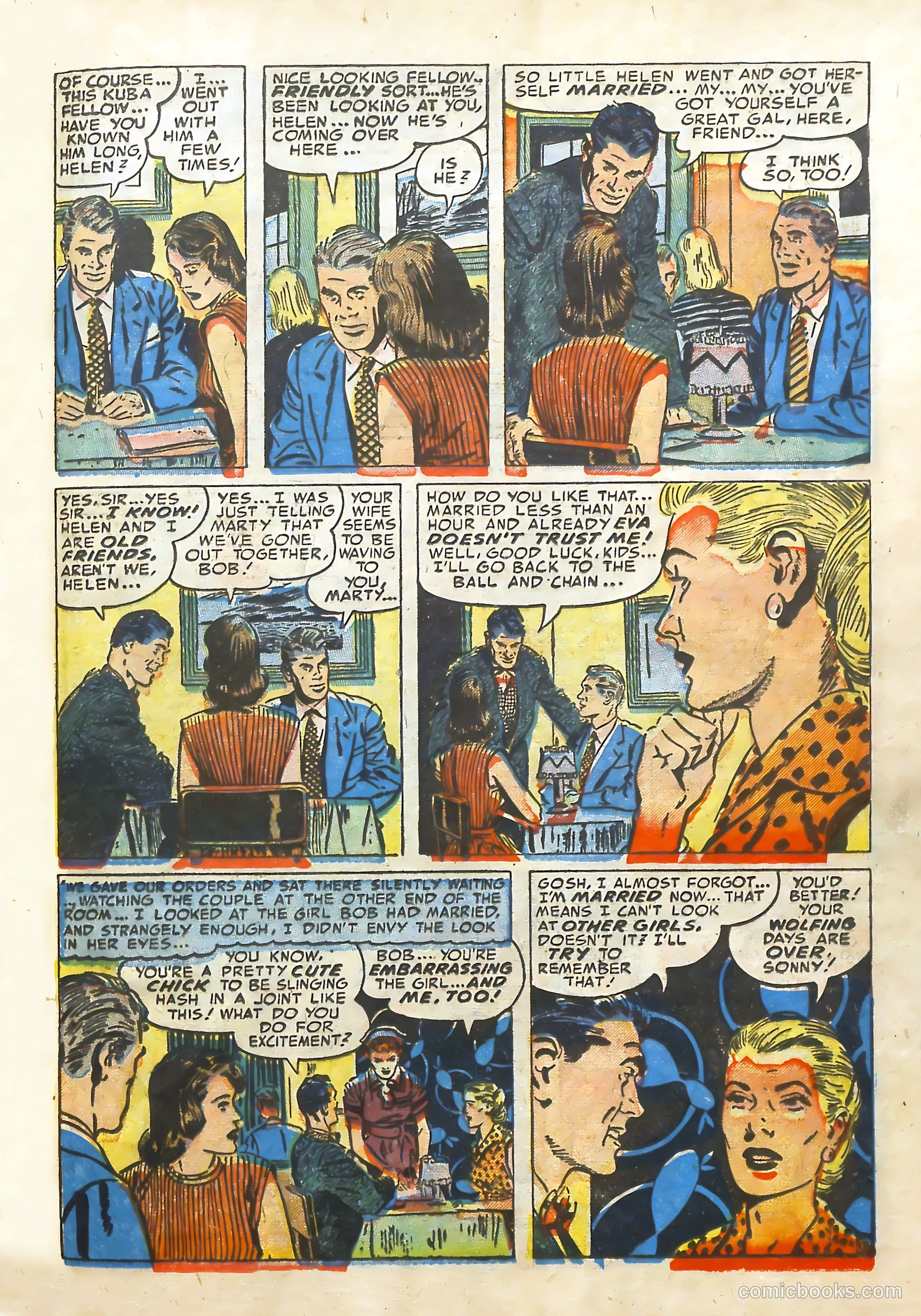 Young Brides #5 (1952) — page 21 of 36
