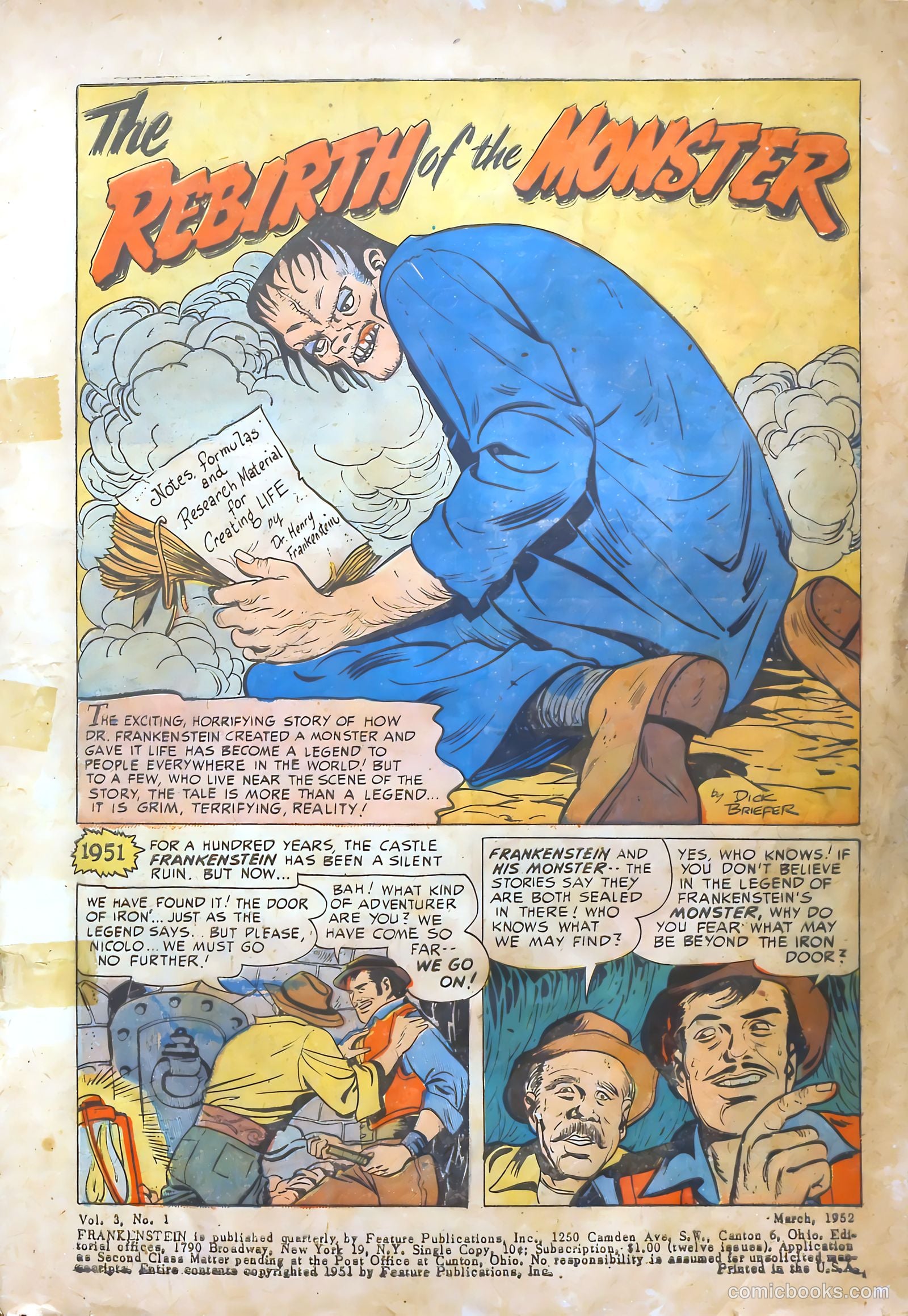 Frankenstein #18 (1945) — page 3 of 36