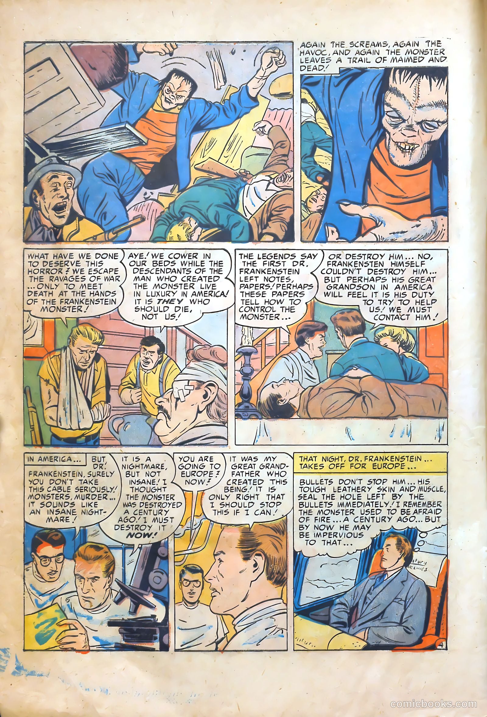 Frankenstein #18 (1945) — page 6 of 36