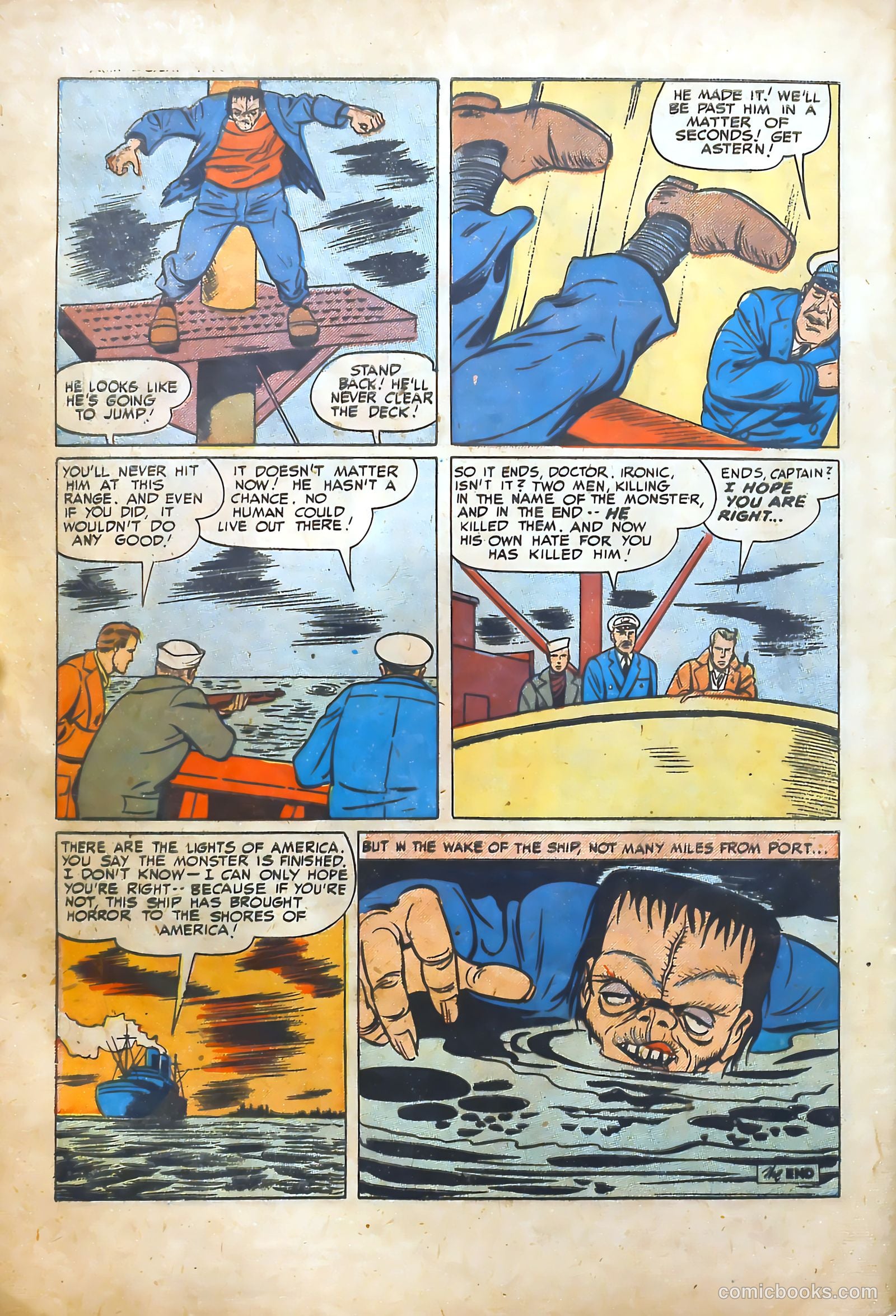 Frankenstein #18 (1945) — page 32 of 36