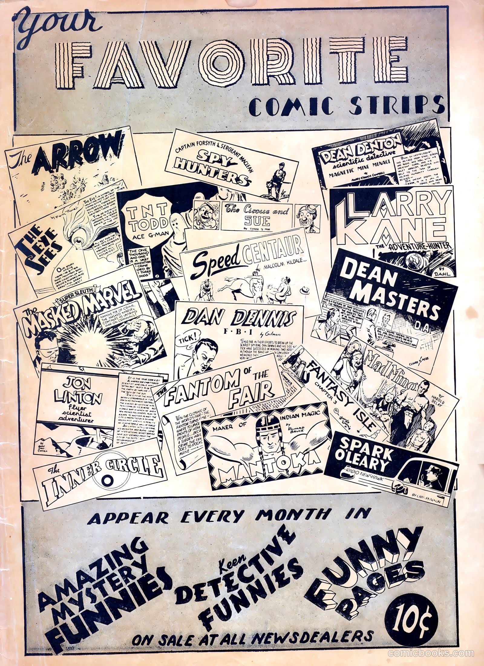 Super-Mystery Comics v1 #1 — page 67 of 68
