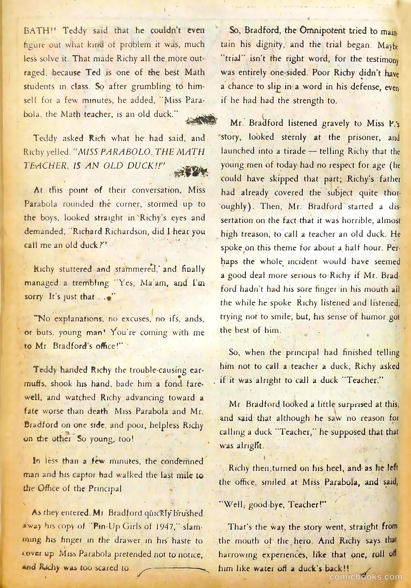 Sunny Comics #1 (1948) — page 20 of 36