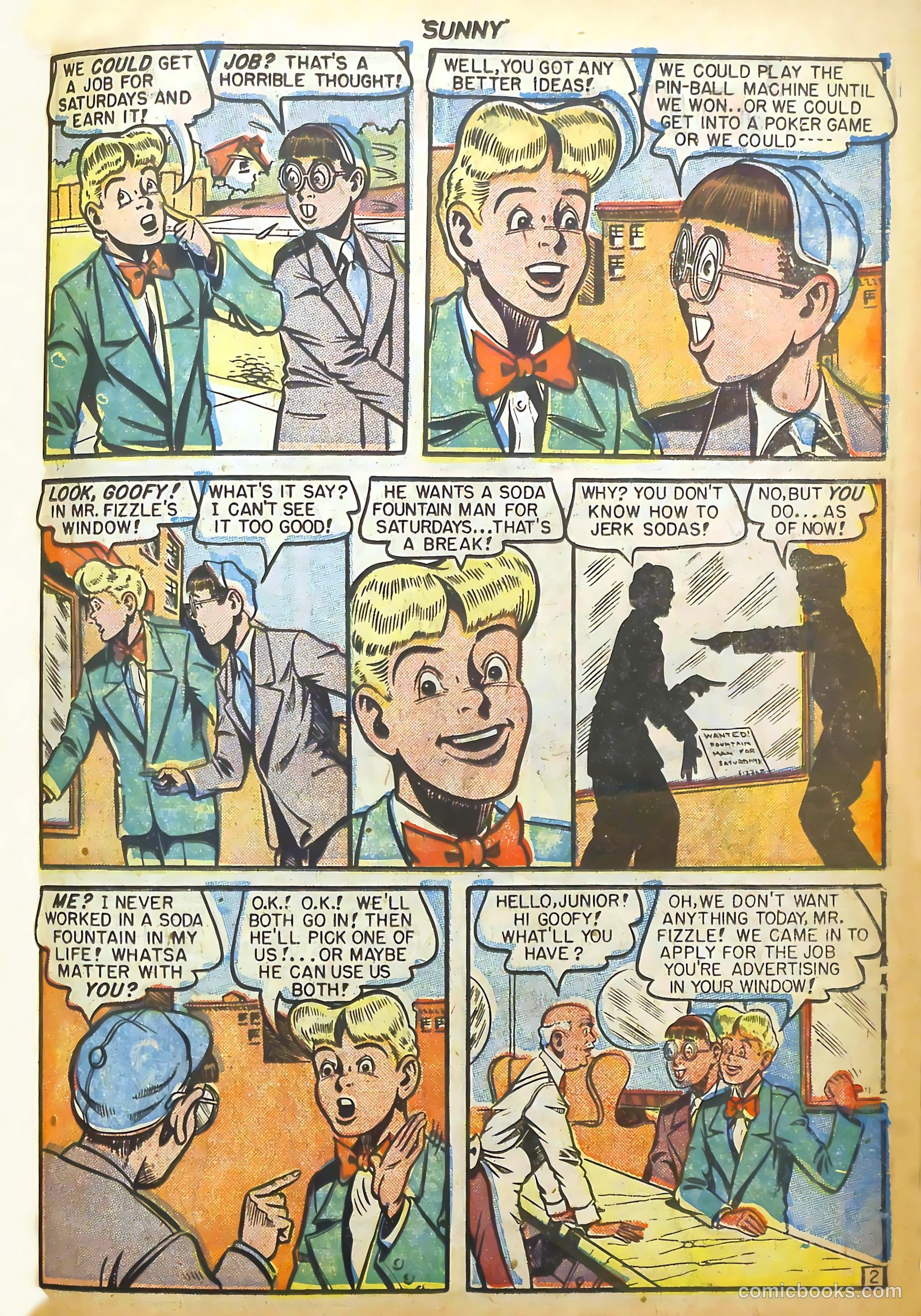 Sunny Comics #1 (1948) — page 29 of 36