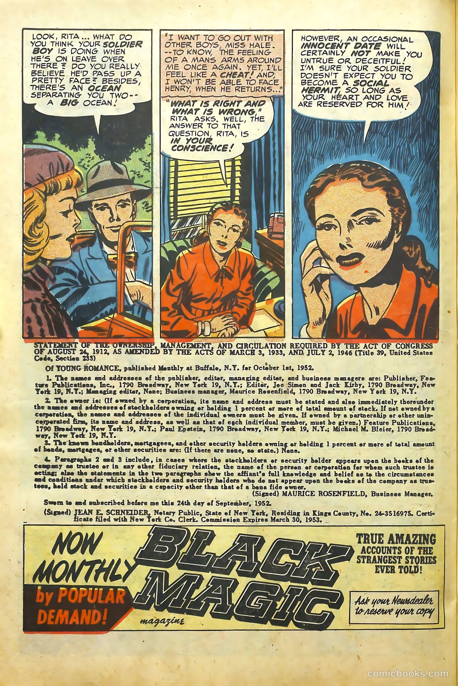 Young Romance #55 (1953) — page 31 of 46