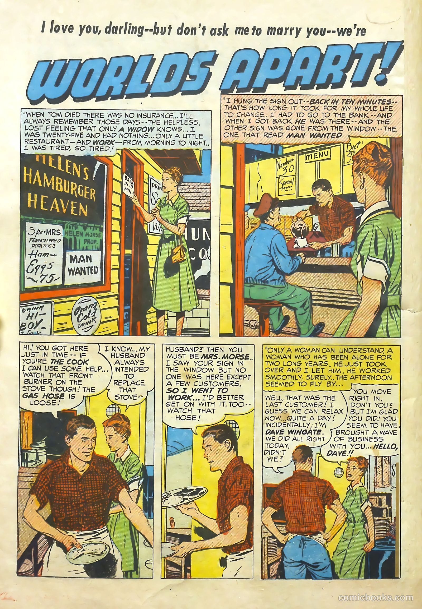 Young Romance #62 (1953) — page 19 of 38