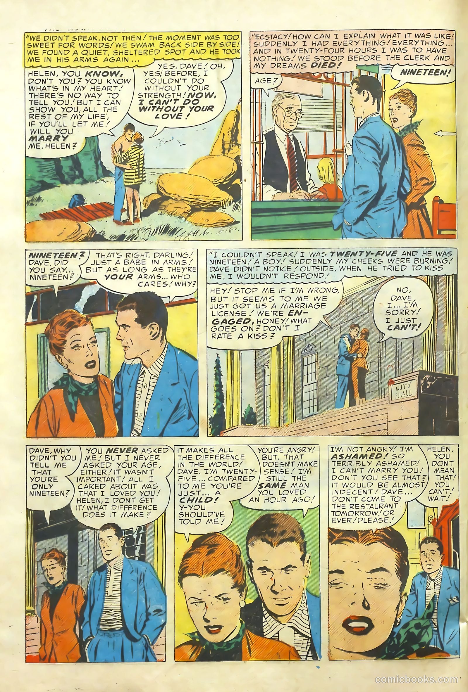Young Romance #62 (1953) — page 21 of 38