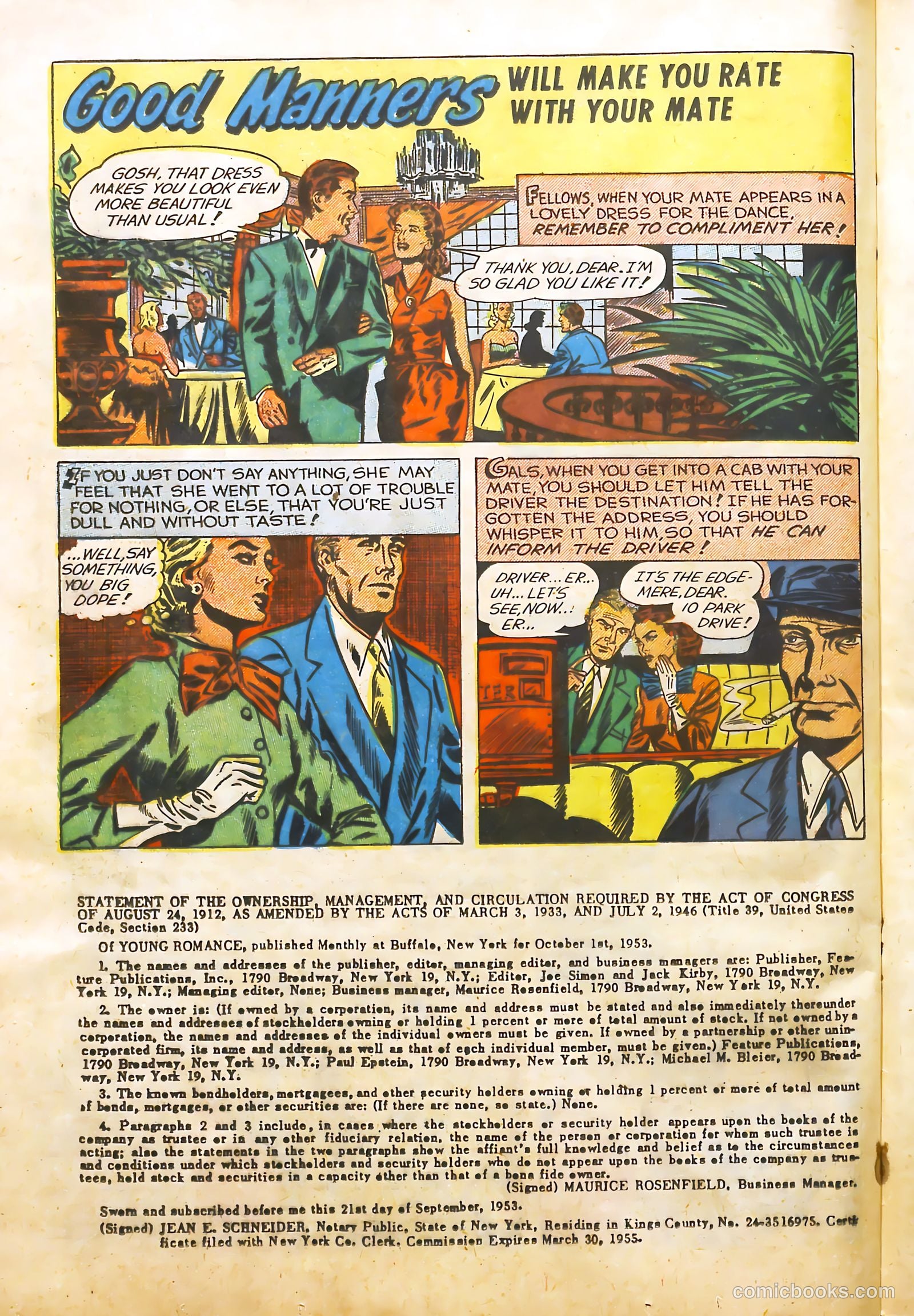 Young Romance #67 (1953) — page 25 of 37